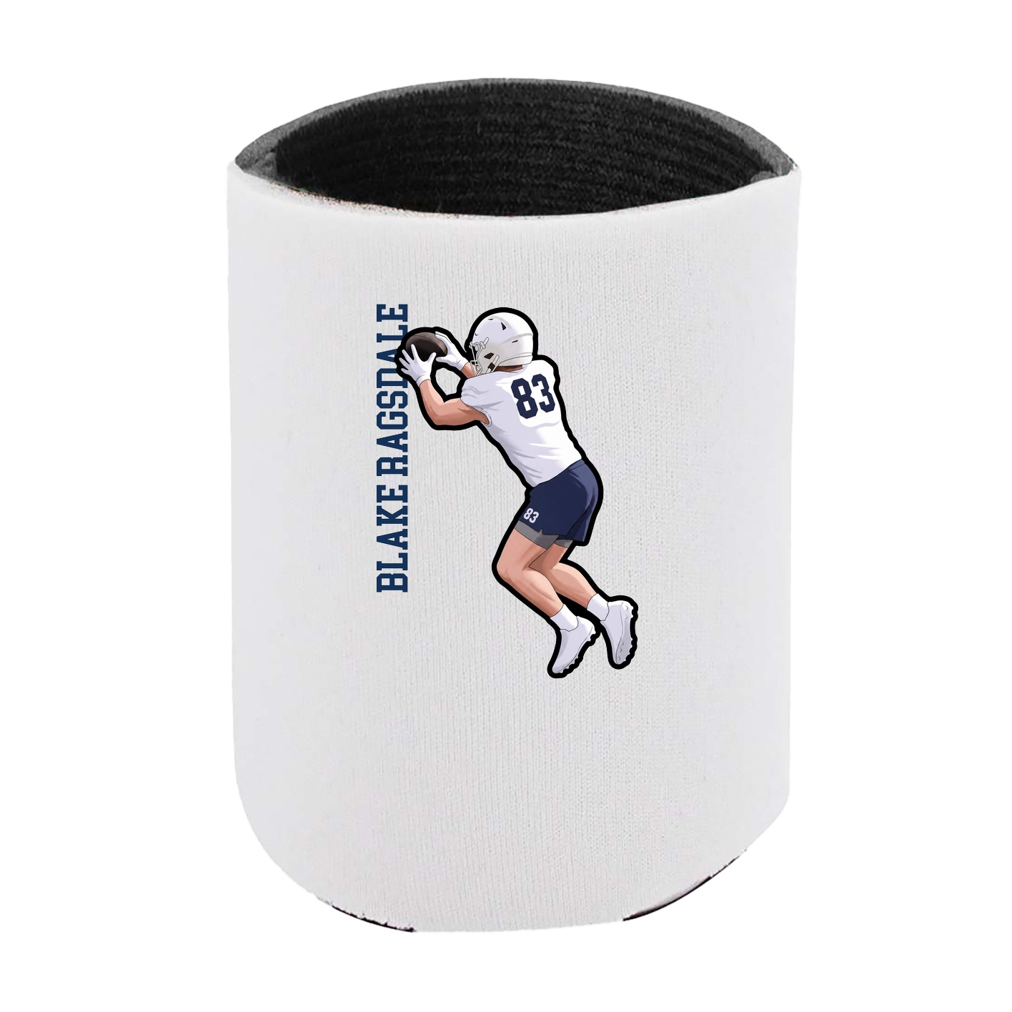 Can Holder — Name Vertical in White