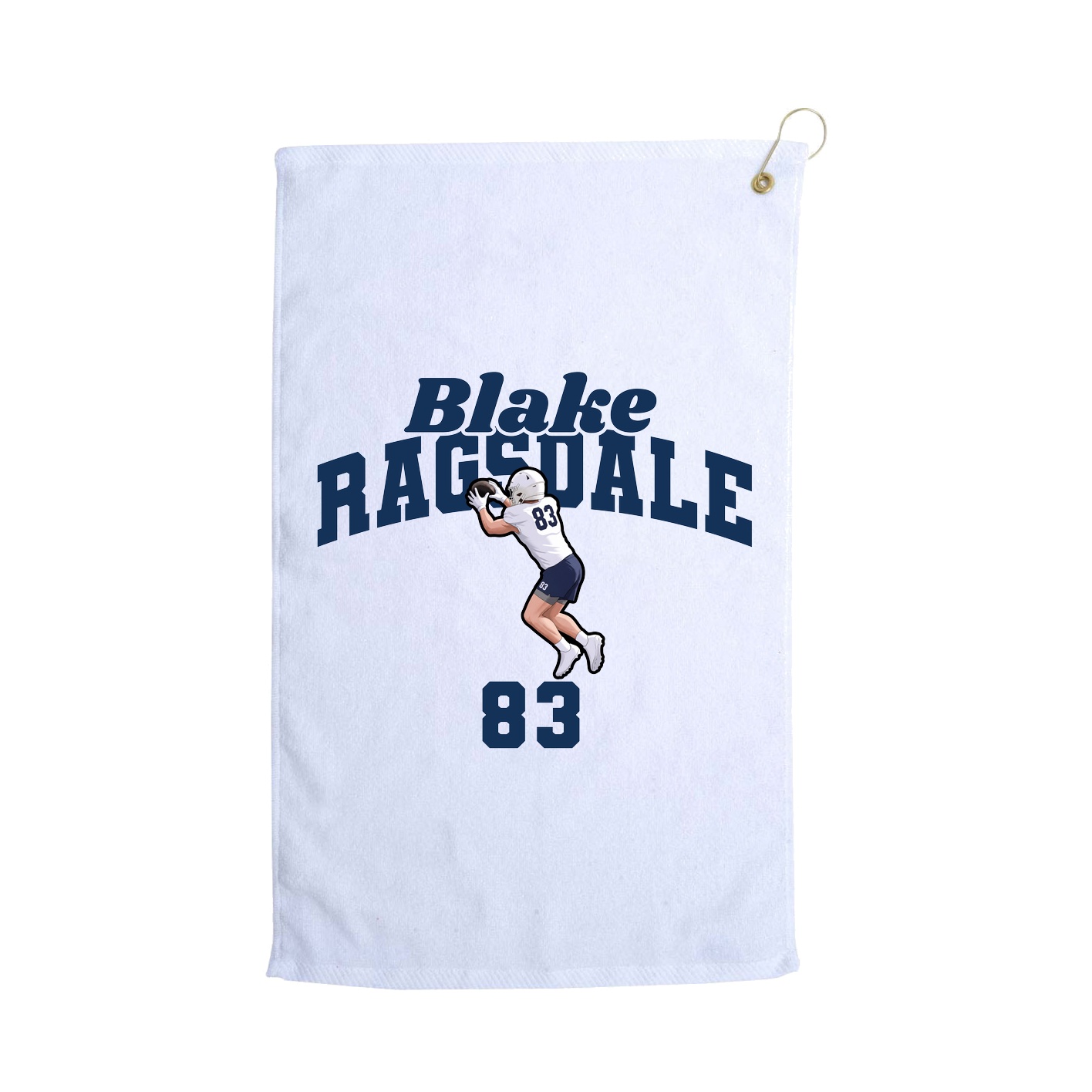 Golf Towel — Signature Arch in White