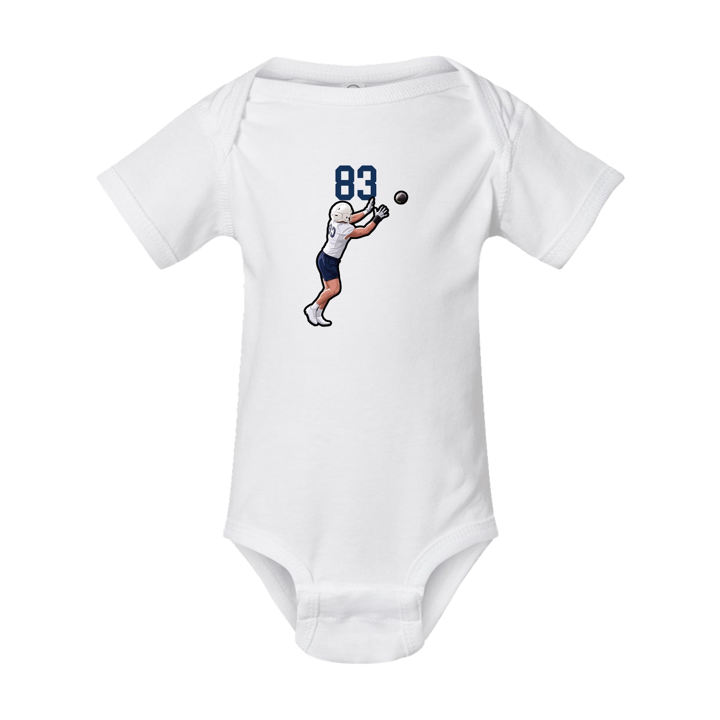 Baby Onesie — Number Top in White