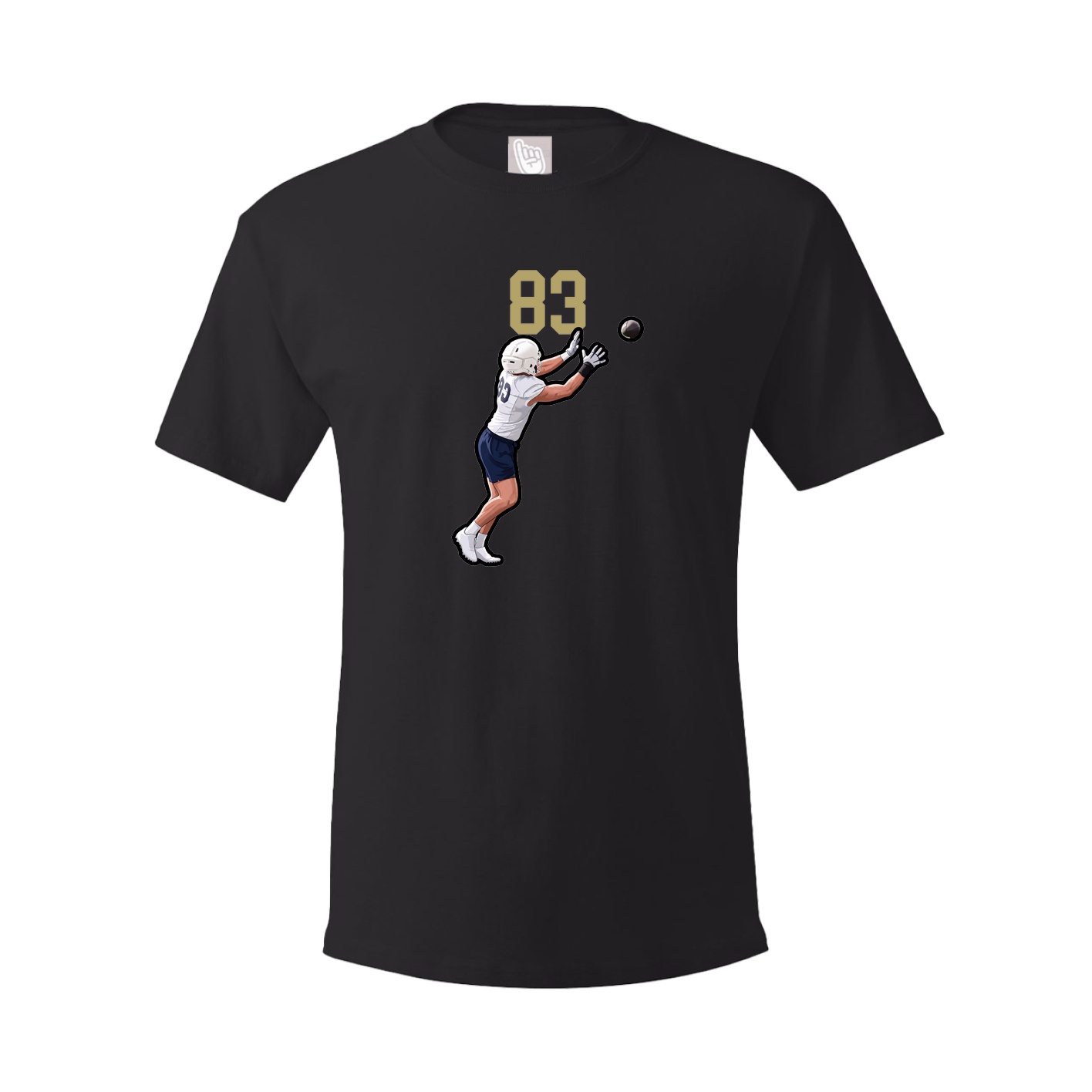 Youth Tee — Number Top in Black