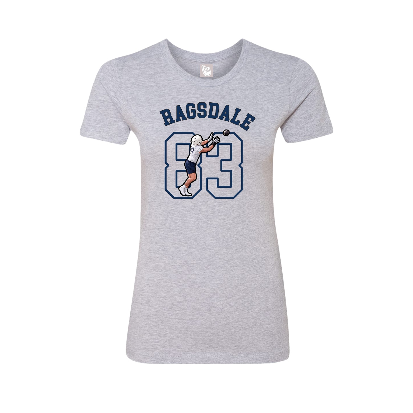 Fitted Women's Tee — Shirsey Arch in Grey