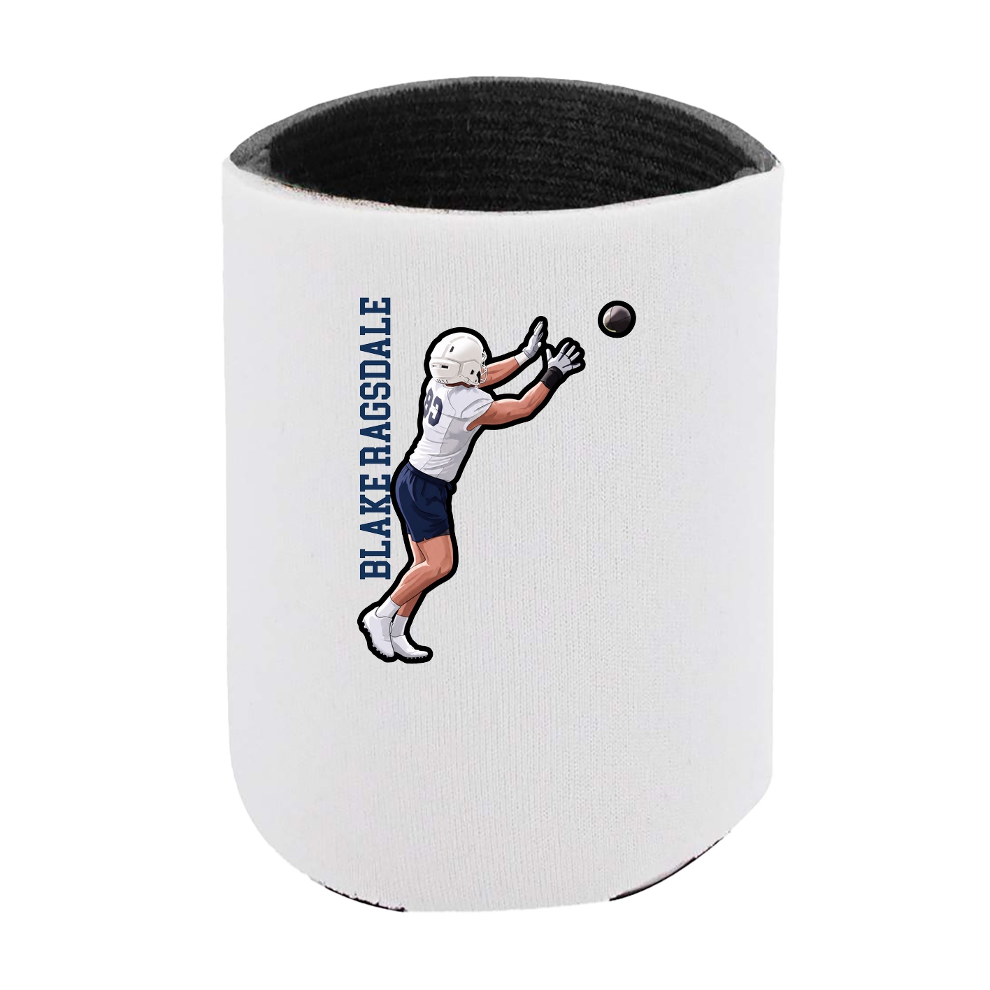 Can Holder — Name Vertical in White