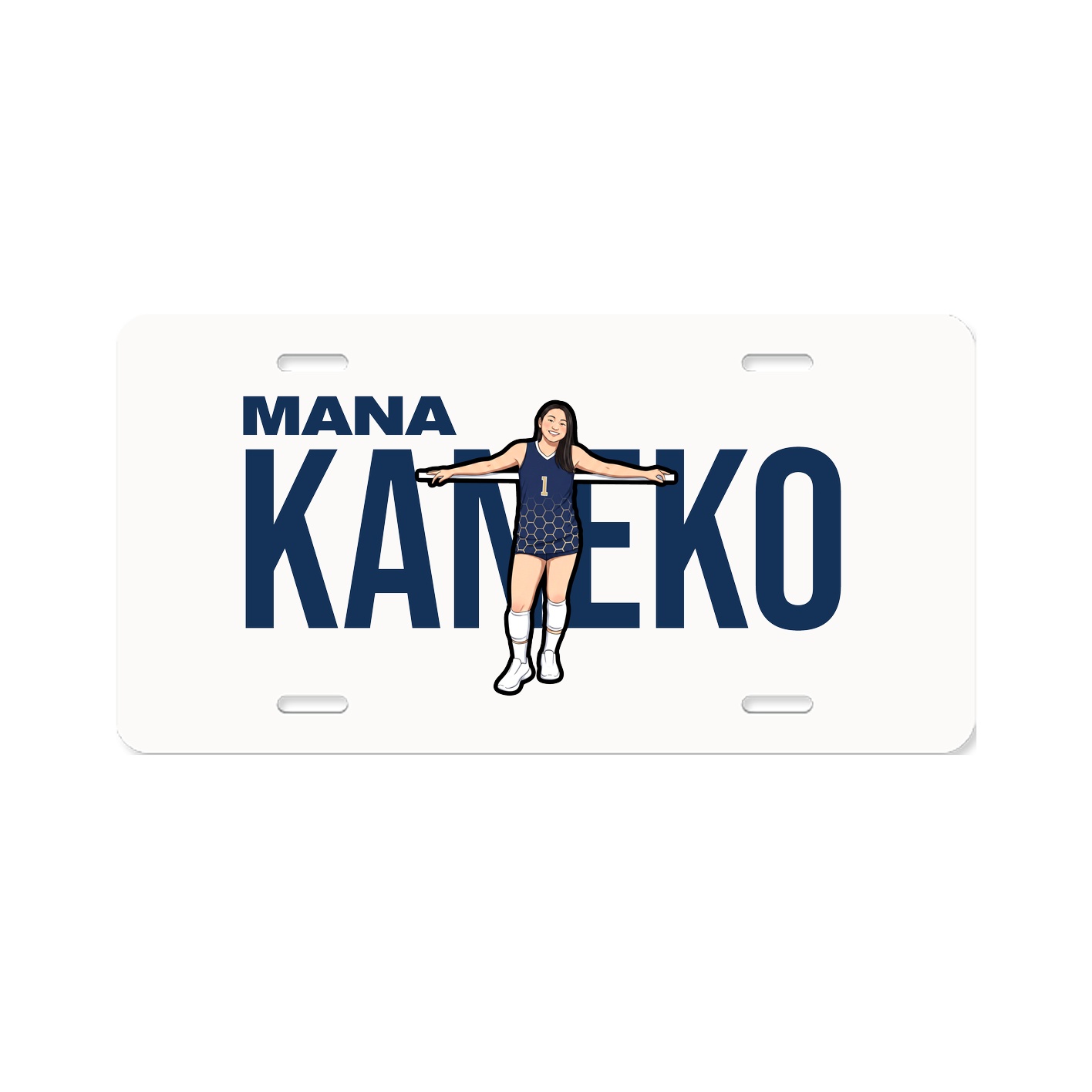 License Plate — Player Name in Classic