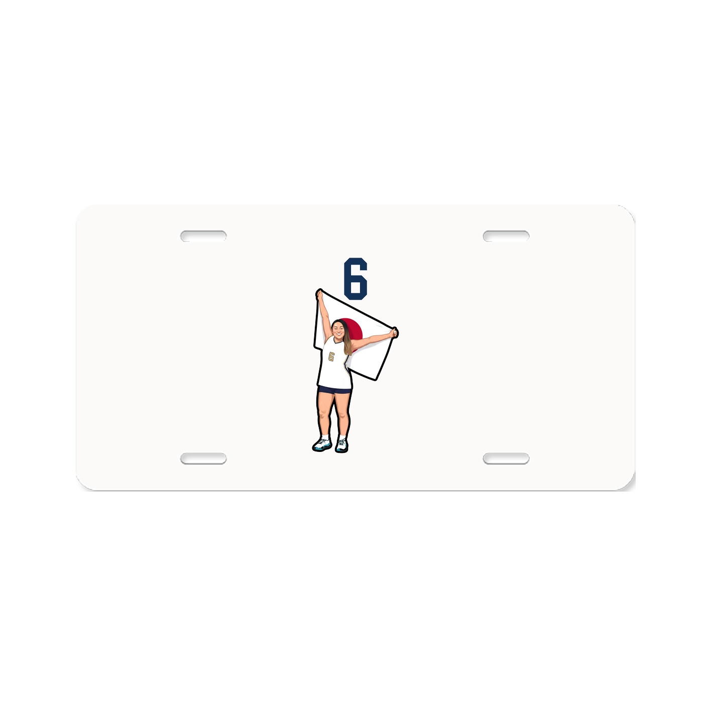License Plate — Number Top in Classic