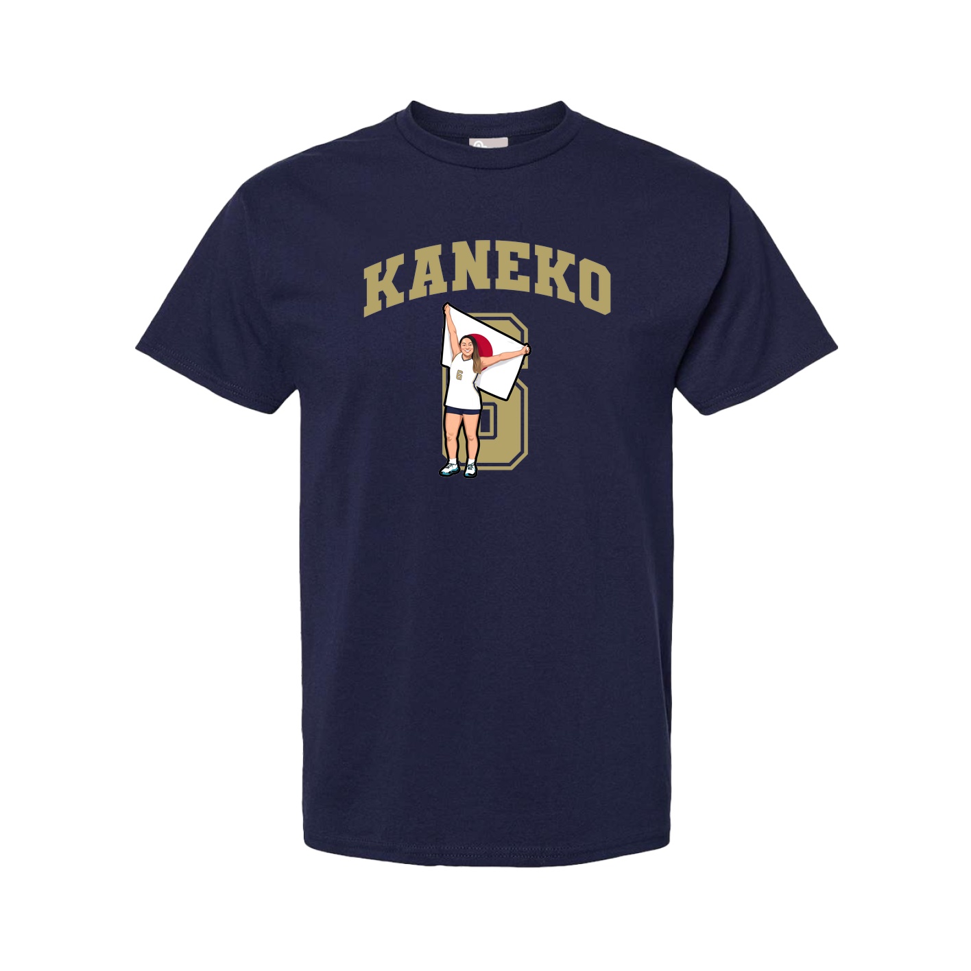 Youth Tee — Number in Navy