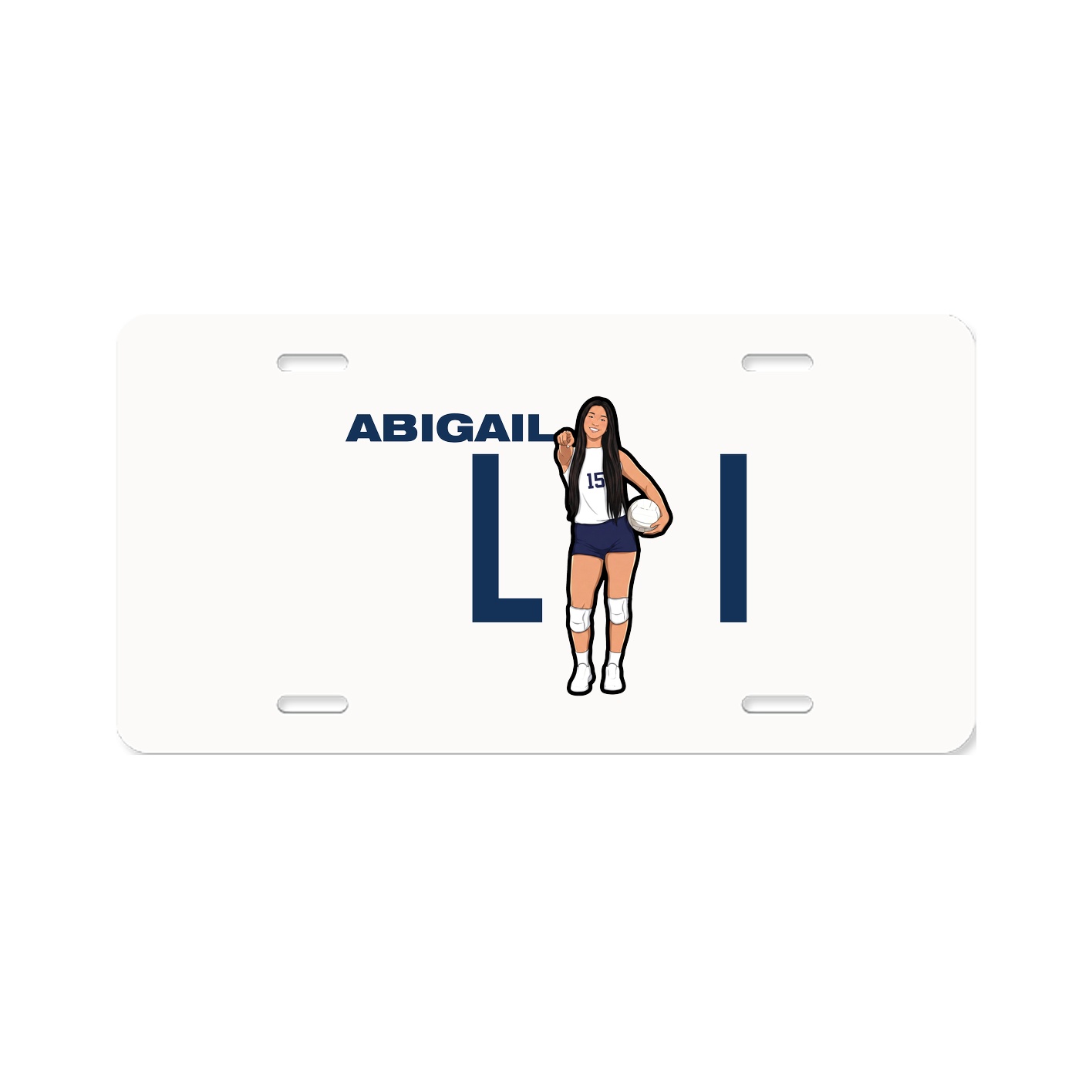 License Plate — Player Name in Classic