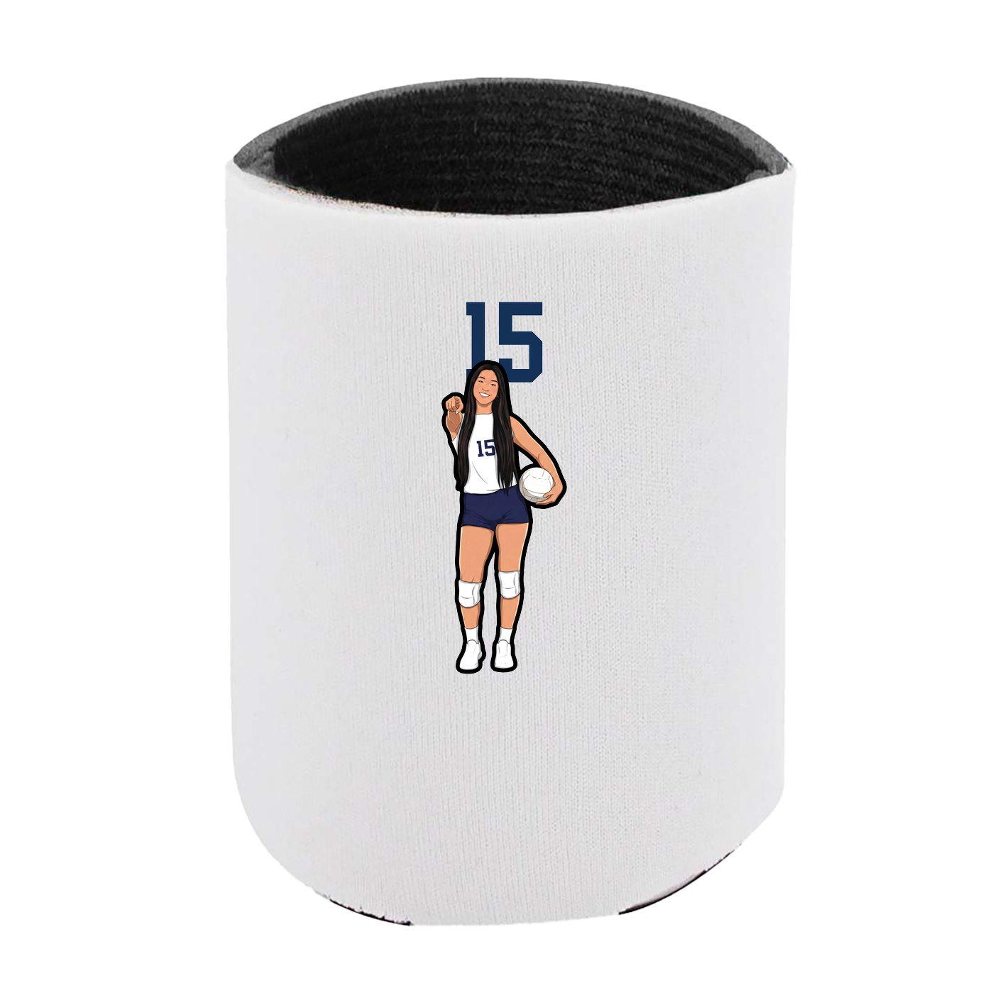 Can Holder — Number Top in White