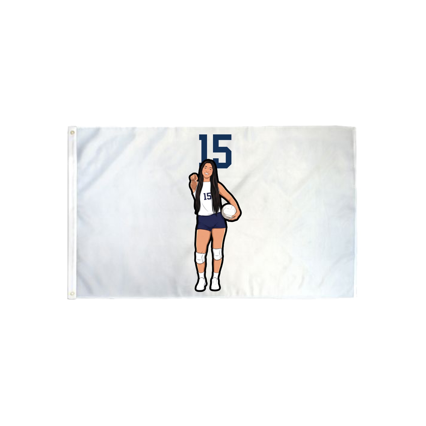 3x5 Flag — Number Top in Classic