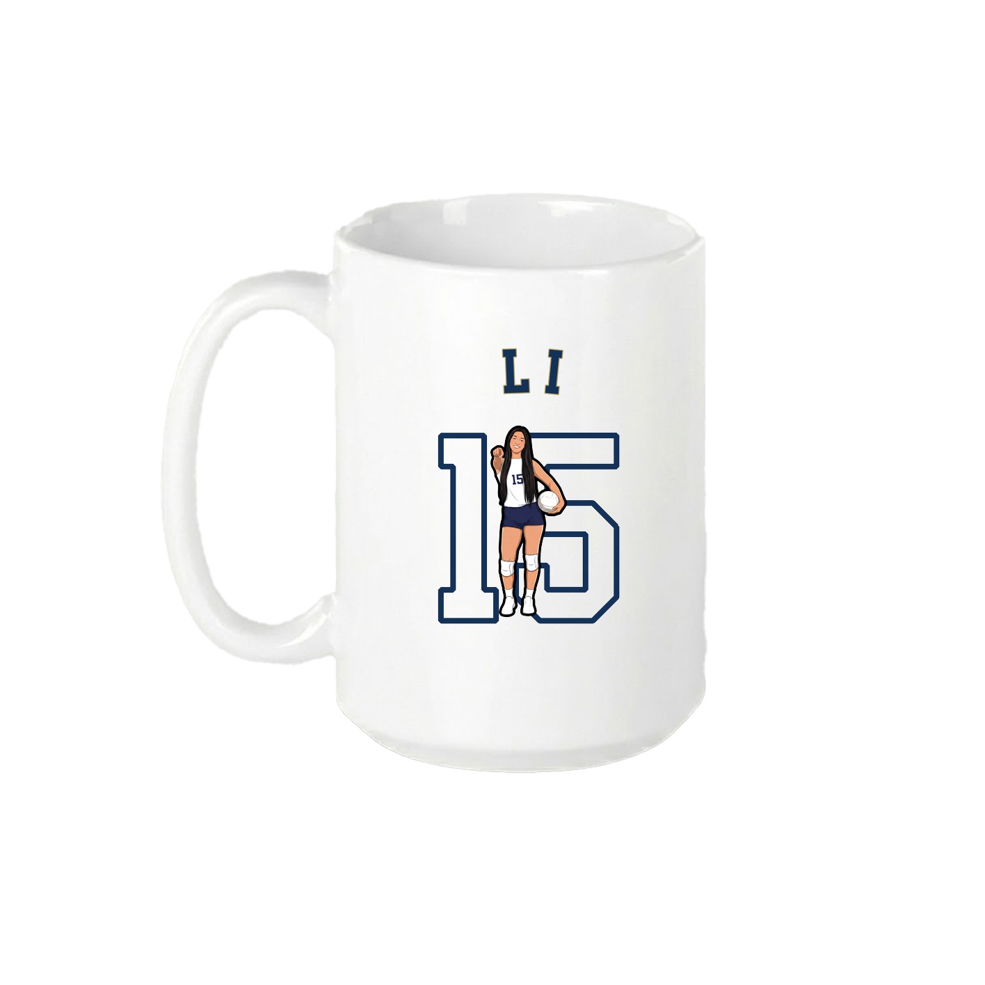 15oz Coffee Mug — Shirsey Arch in White