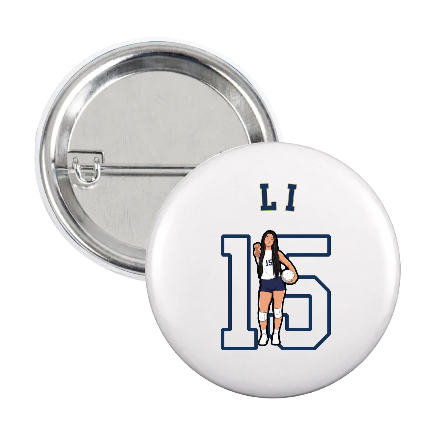 Game Day Button — Shirsey Arch in White