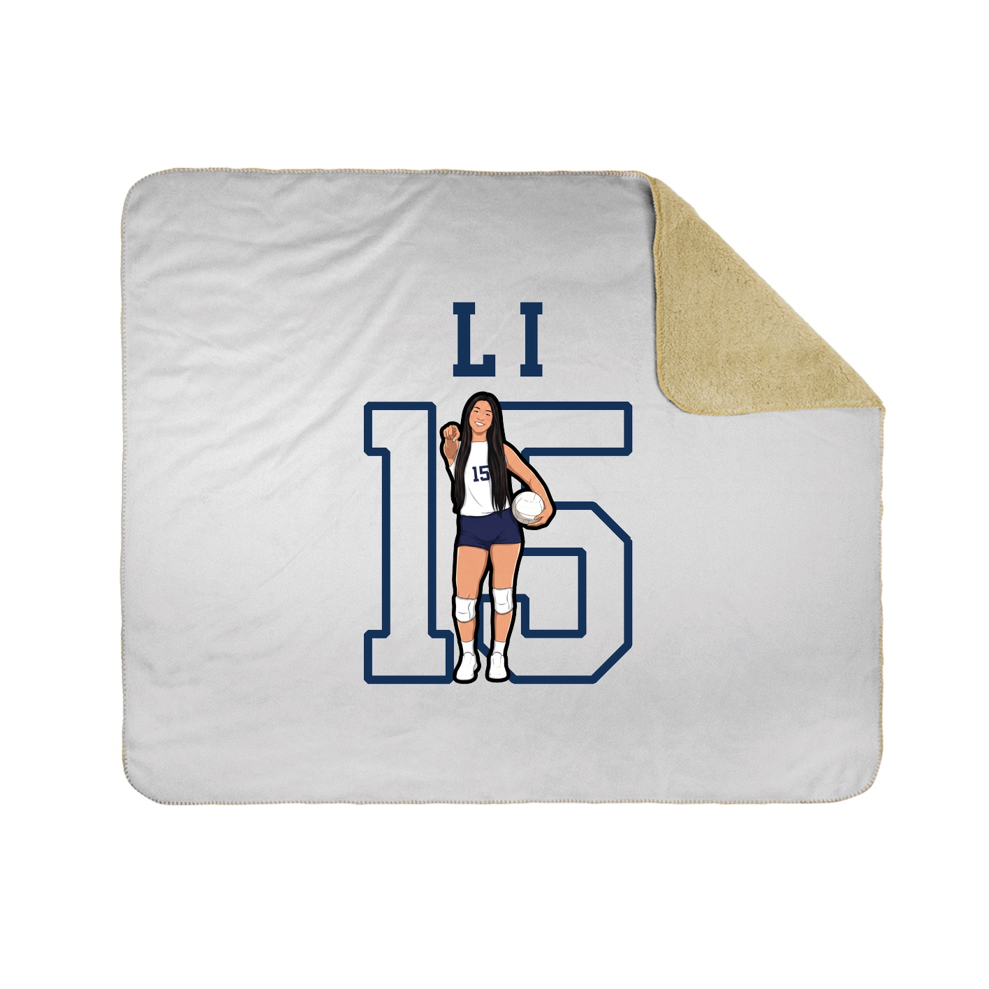 Throw Blanket — Shirsey in White