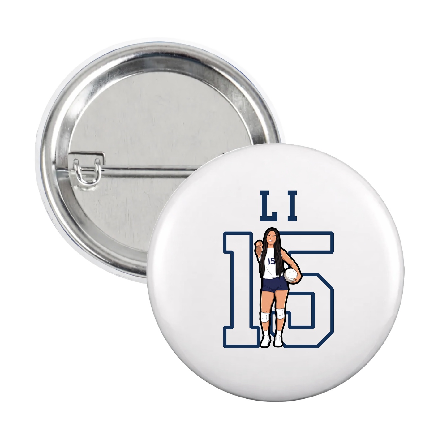 Game Day Button — Shirsey in White