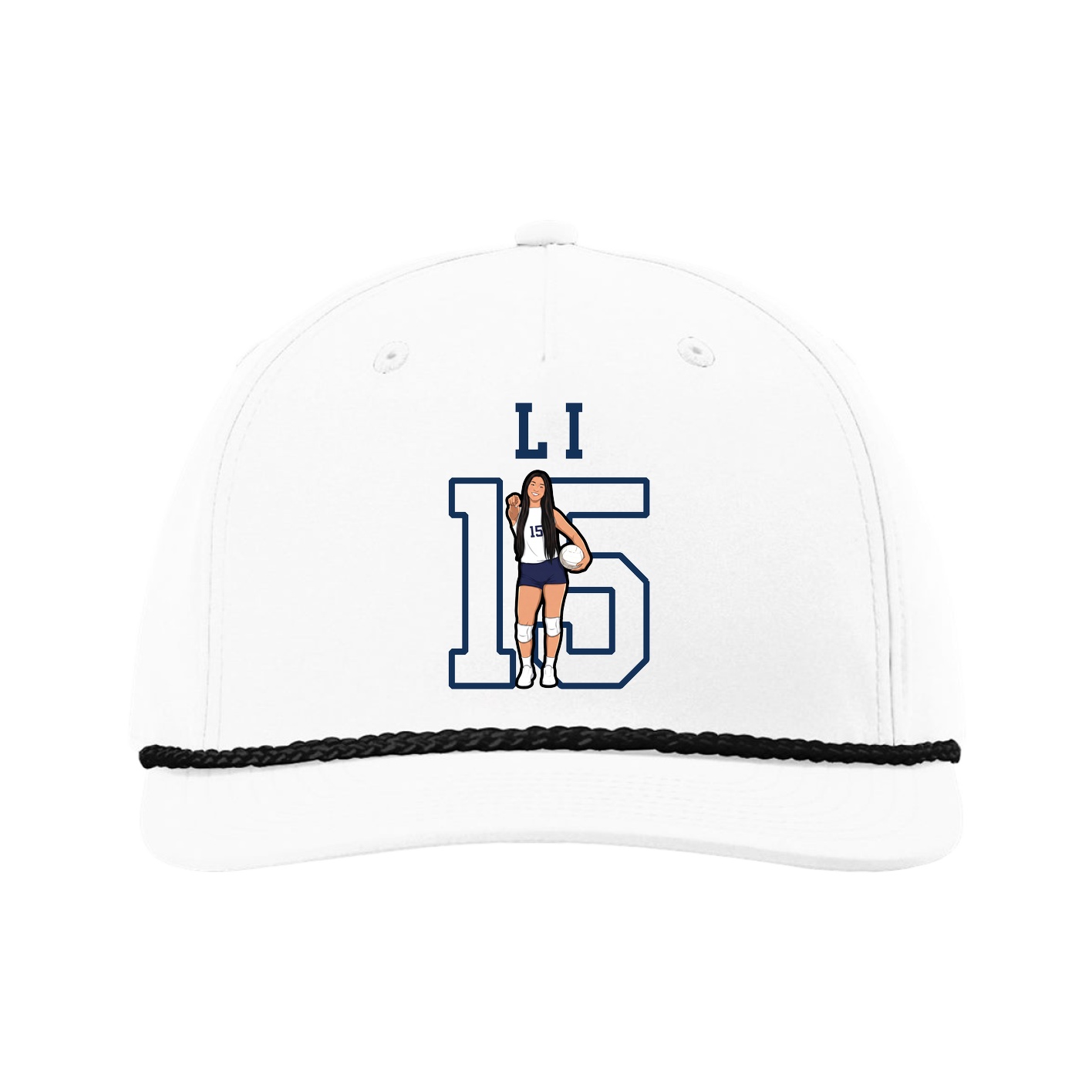 Five-Panel Classic Rope Cap — Shirsey in White