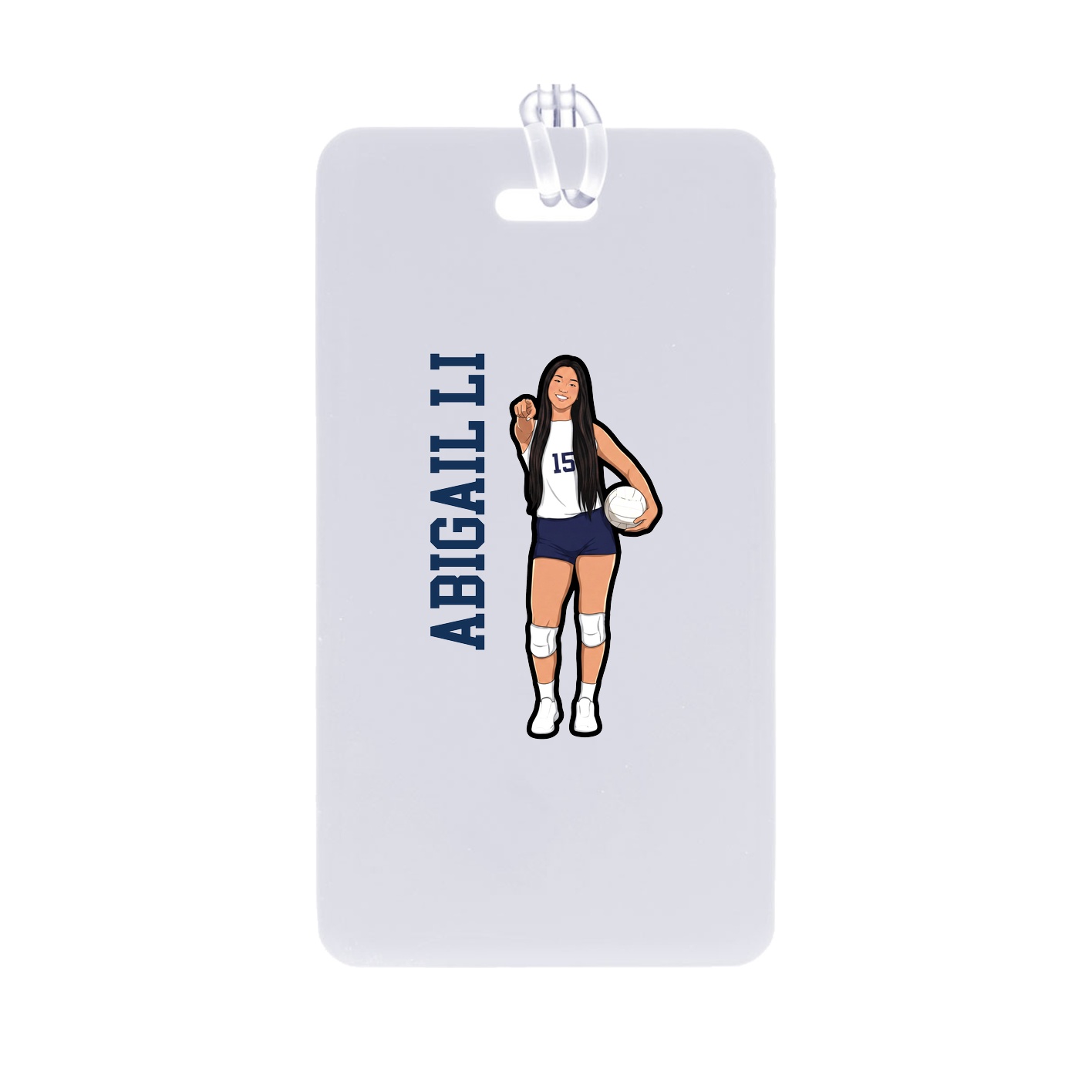 Bag Tag — Name Vertical in Classic