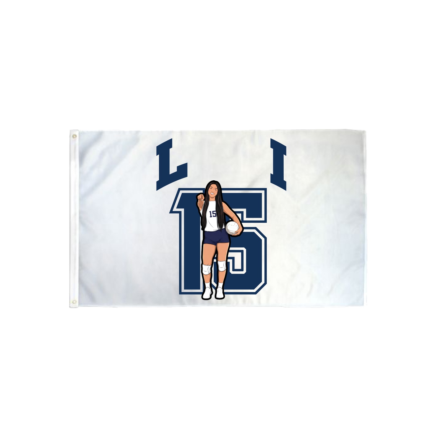 3x5 Flag — Number in Classic