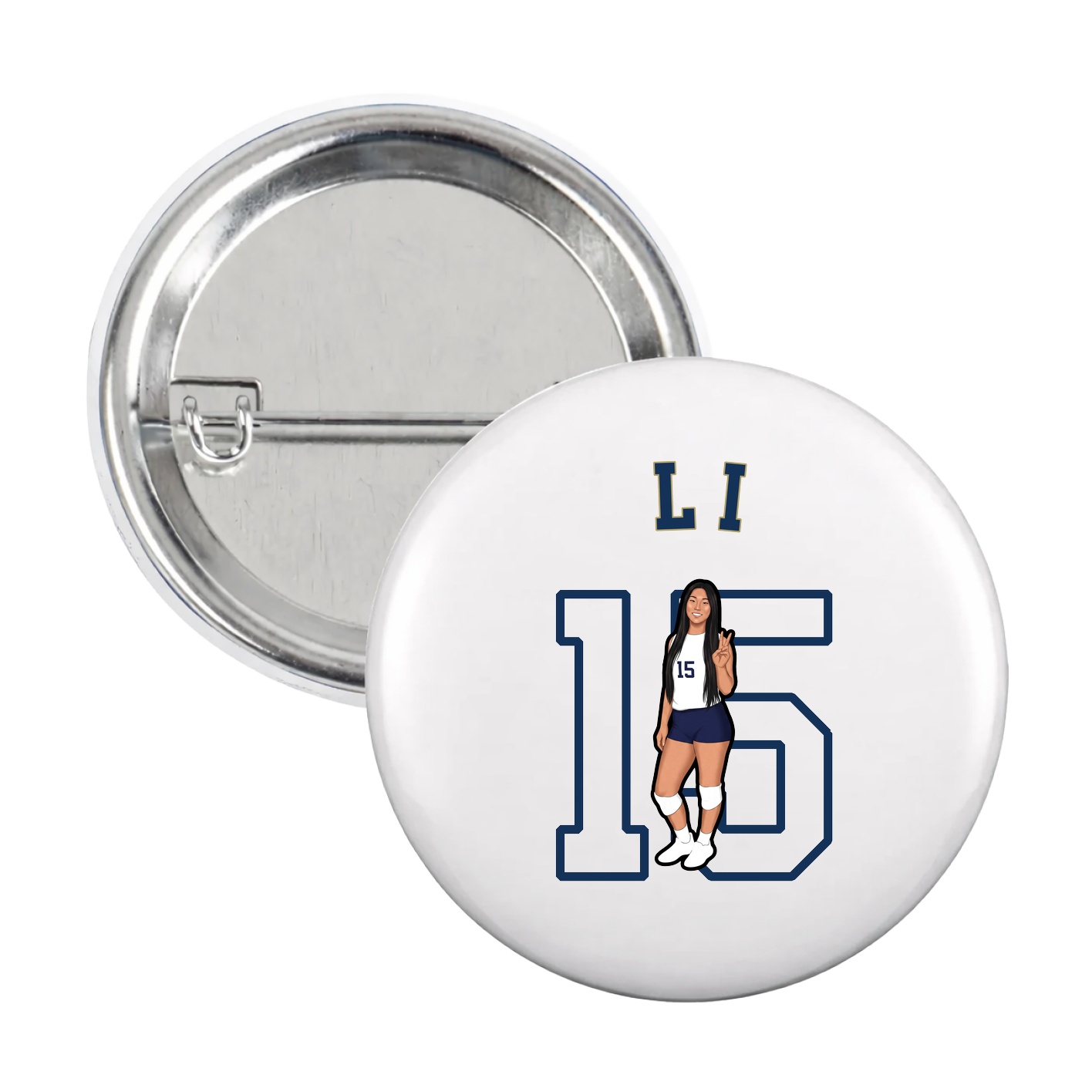 Game Day Button — Shirsey Arch in White
