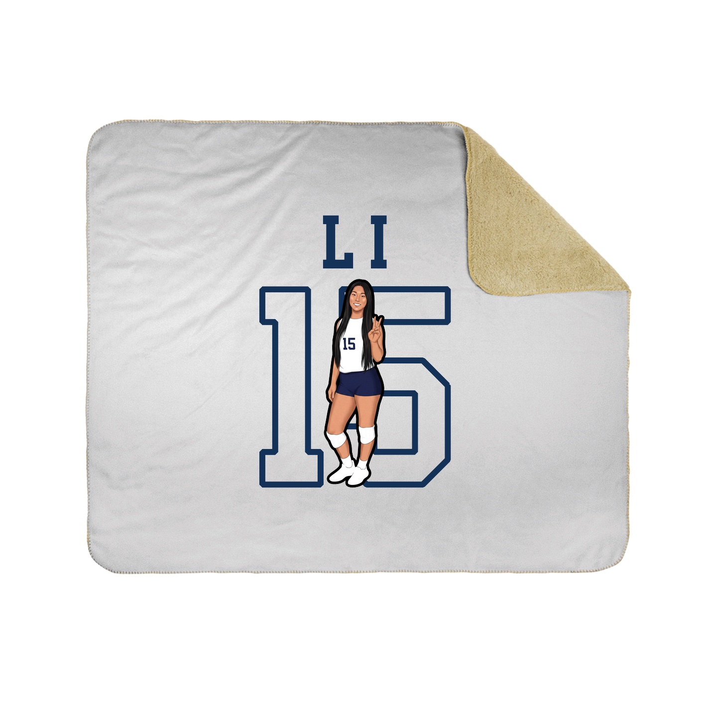 Throw Blanket — Shirsey in White