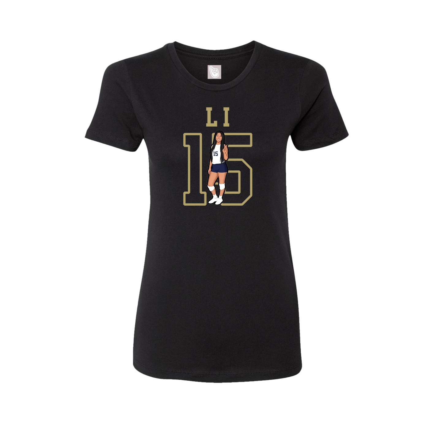 Fitted Women's Tee — Shirsey in Black