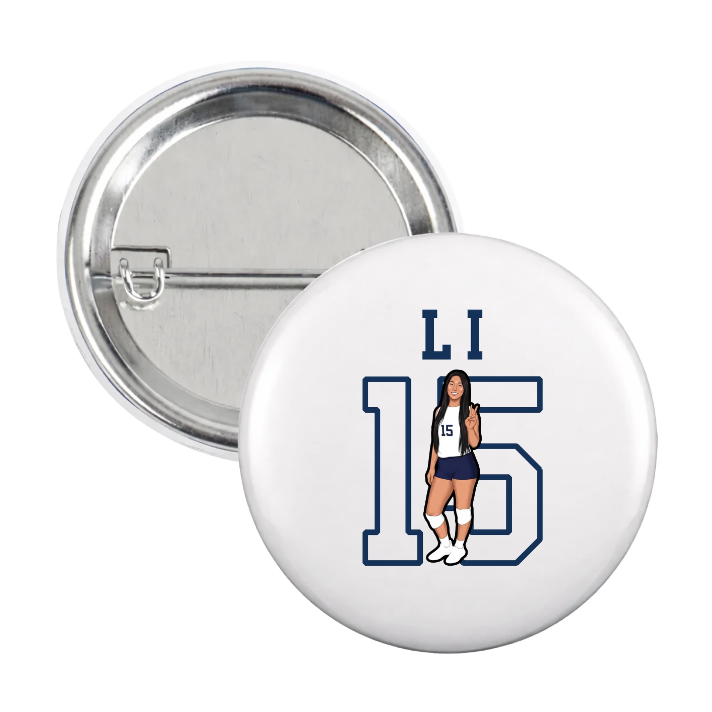 Game Day Button — Shirsey in White
