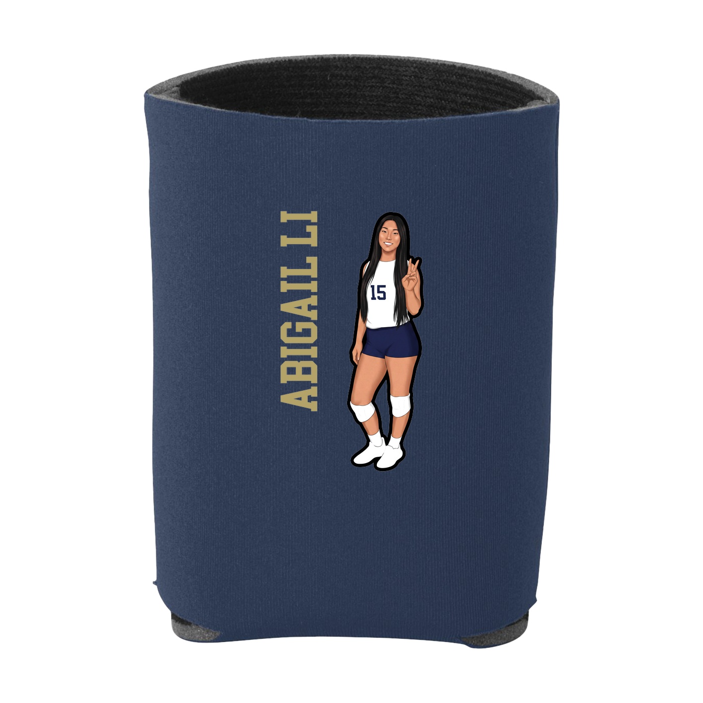 Can Holder — Name Vertical in Navy
