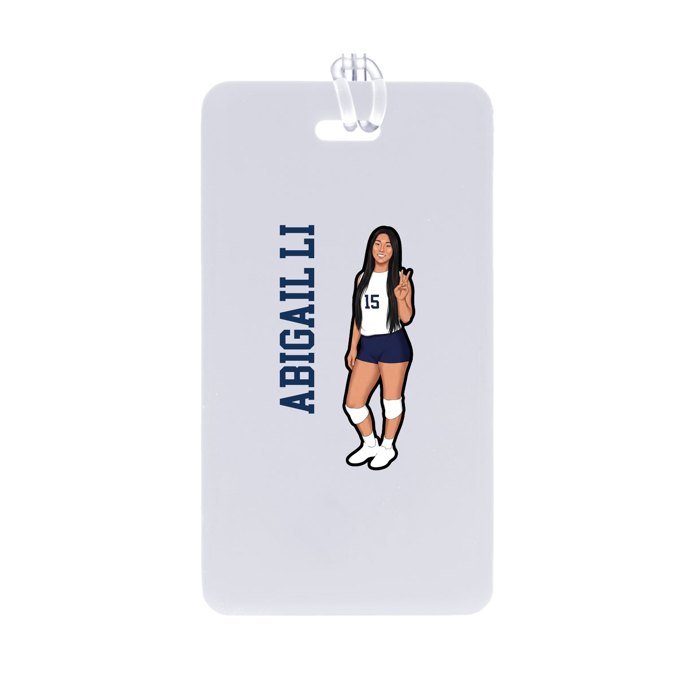 Bag Tag — Name Vertical in Classic
