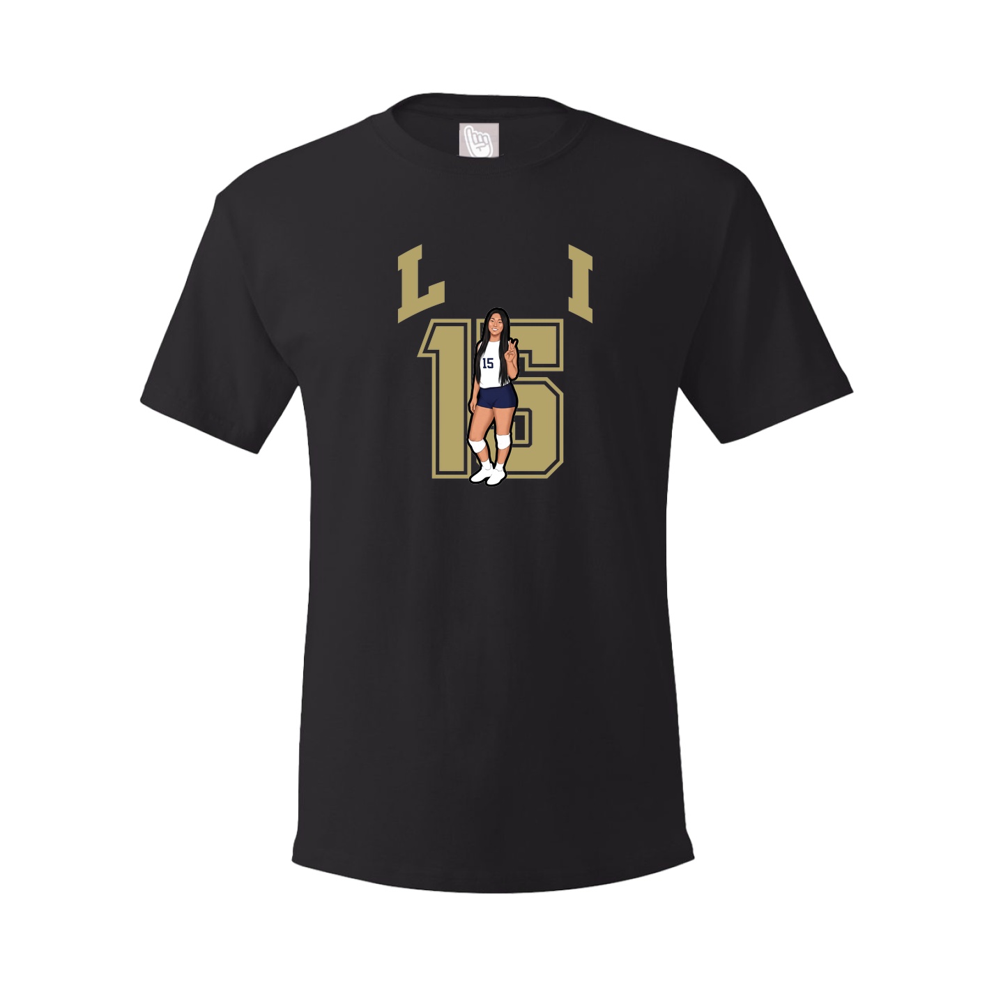 Youth Tee — Number in Black