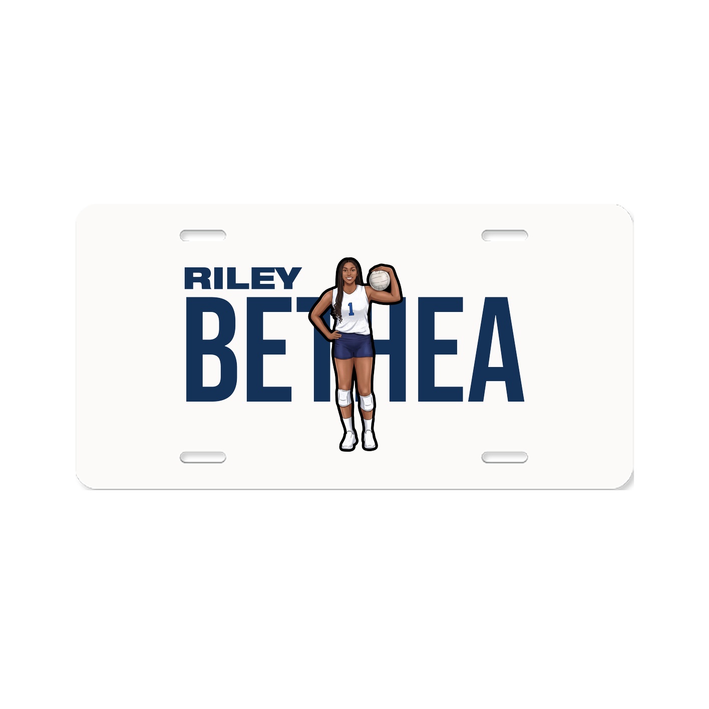 License Plate — Player Name in Classic