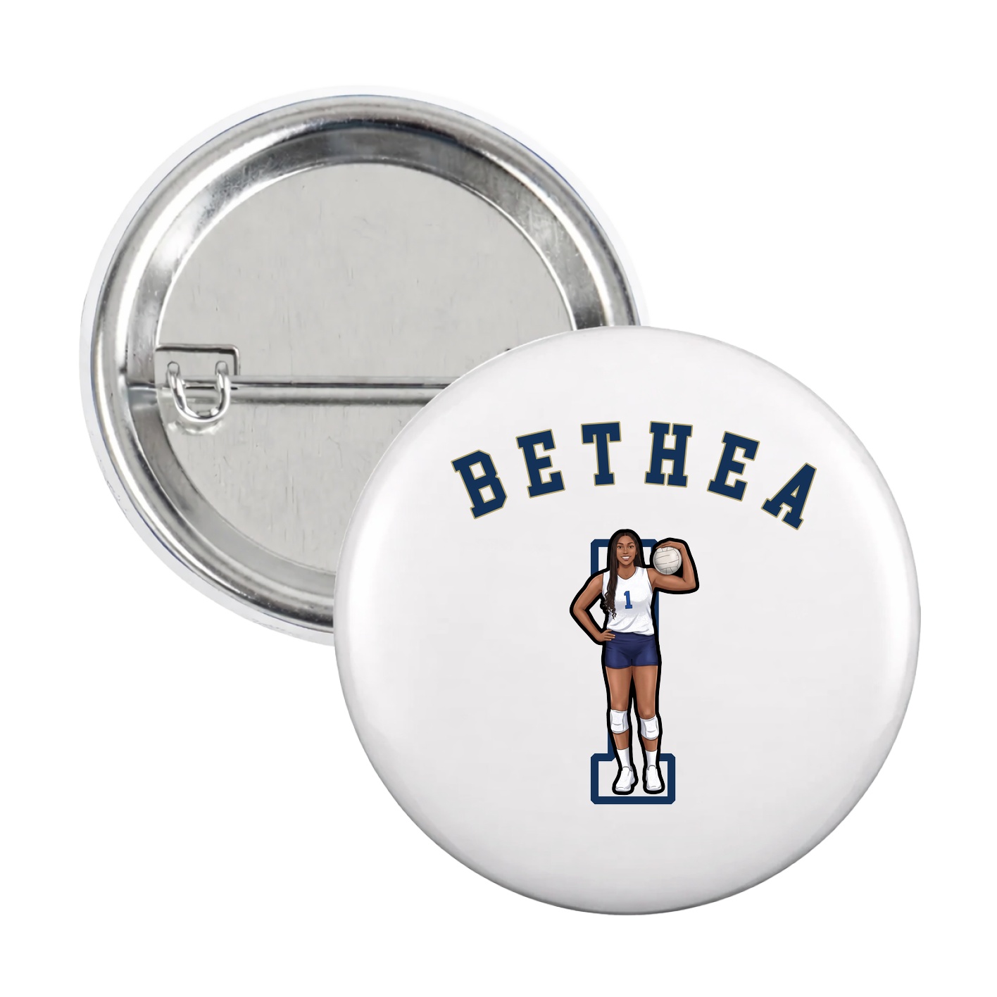 Game Day Button — Shirsey Arch in White