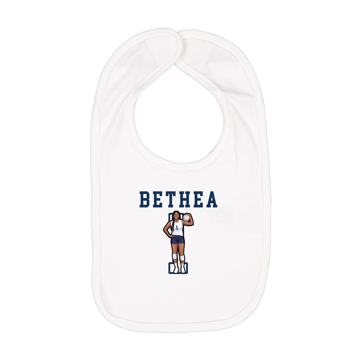 Infant Bib — Shirsey in White