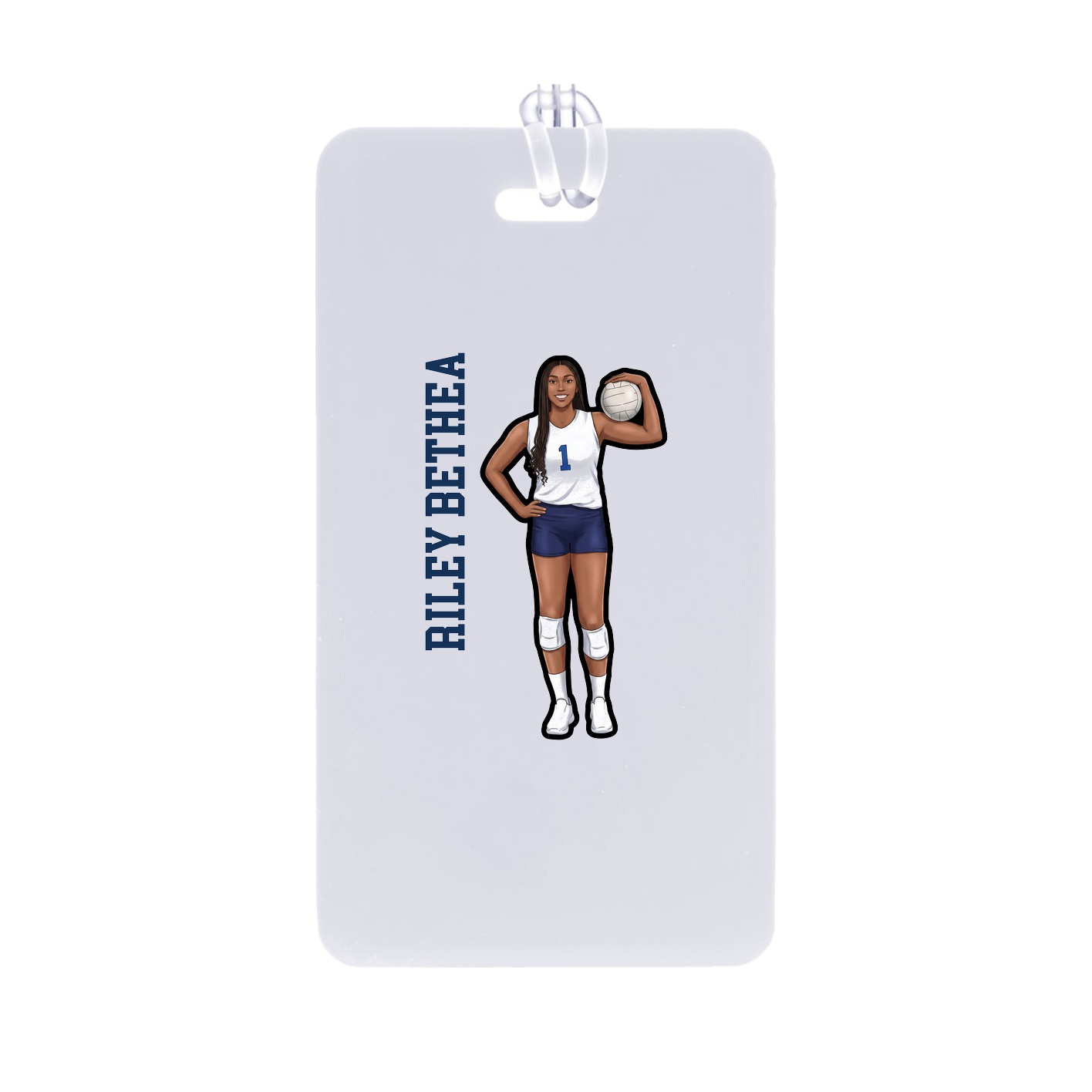 Bag Tag — Name Vertical in Classic