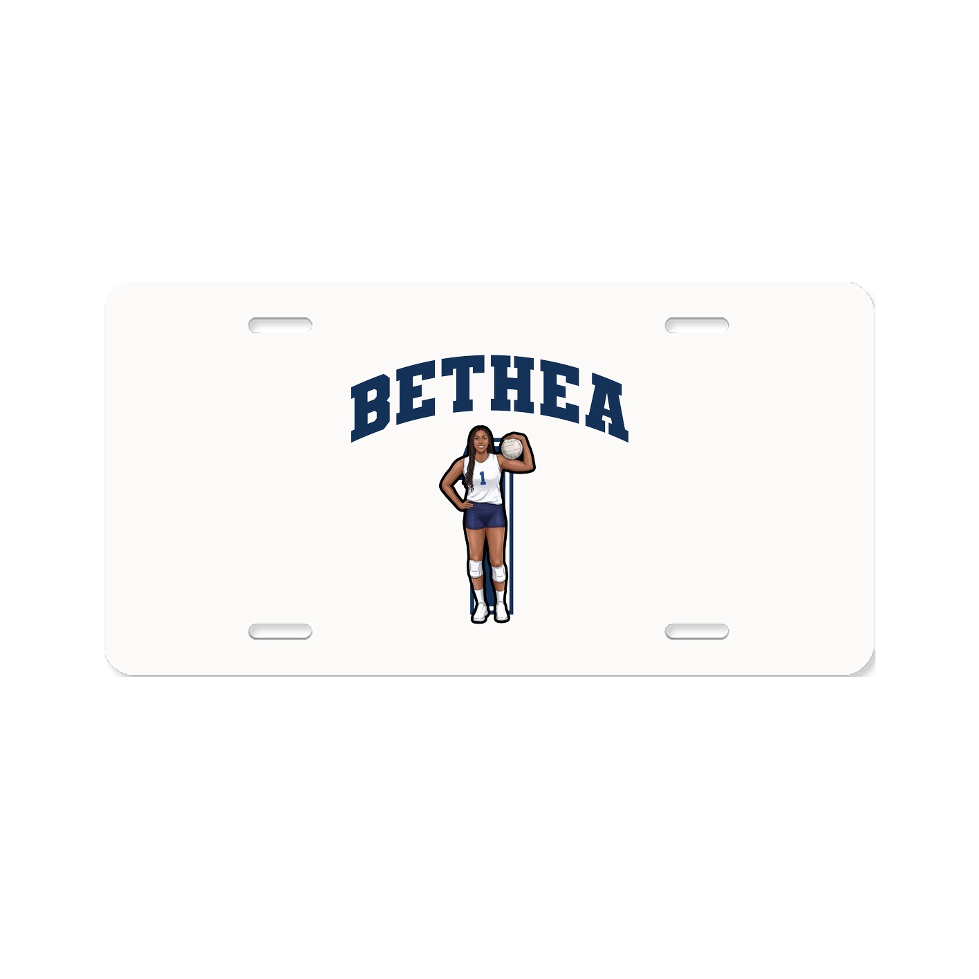 License Plate — Number in Classic