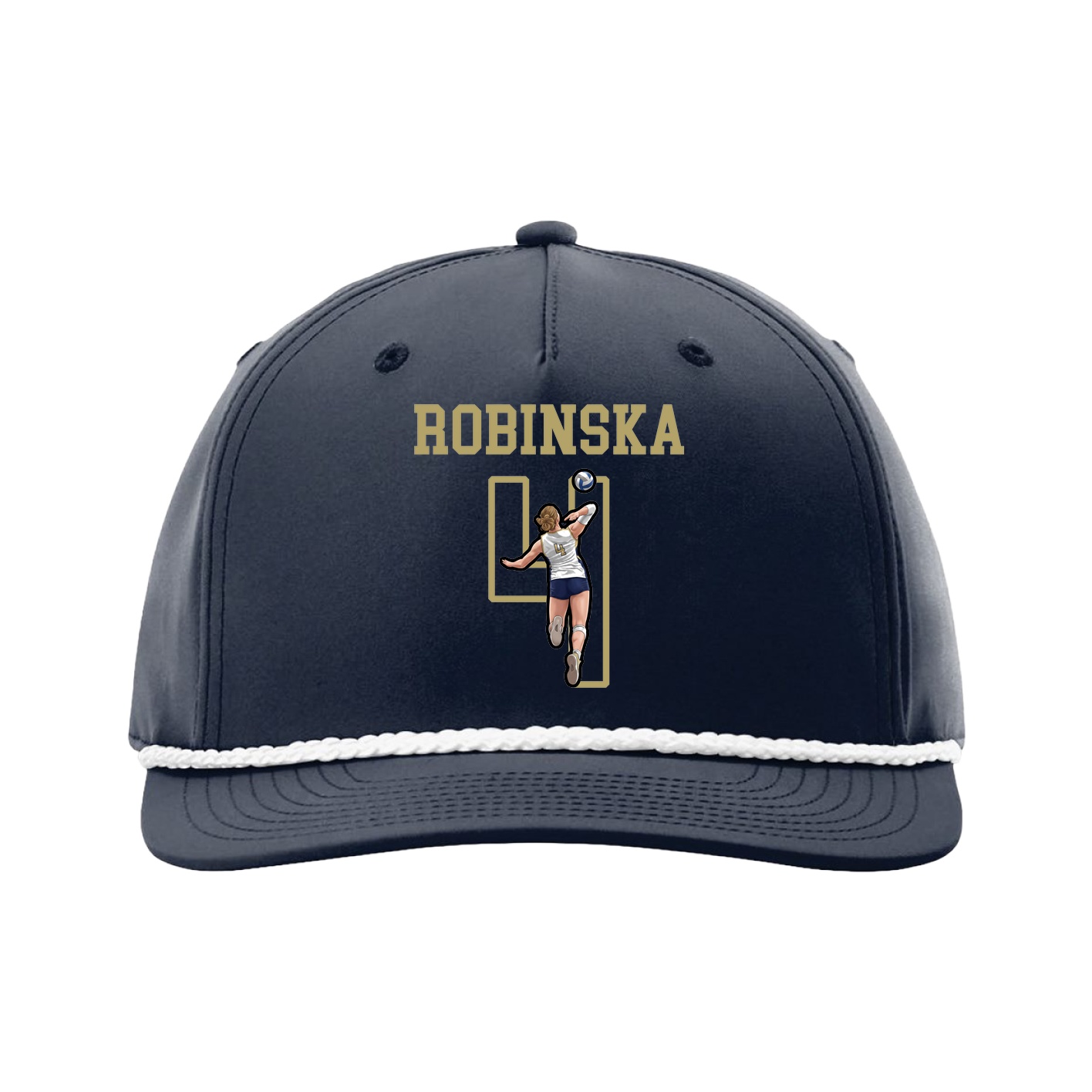 Five-Panel Classic Rope Cap — Shirsey in Navy