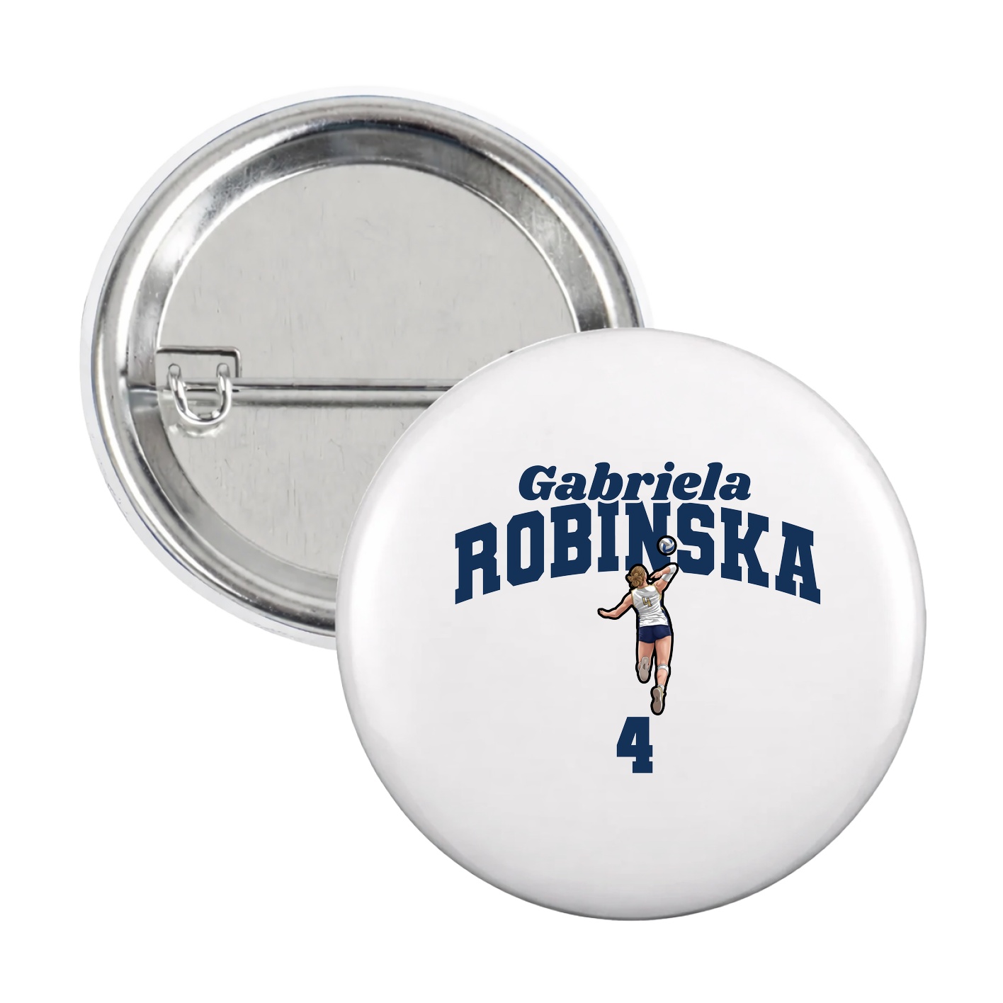 Game Day Button — Signature Arch in White