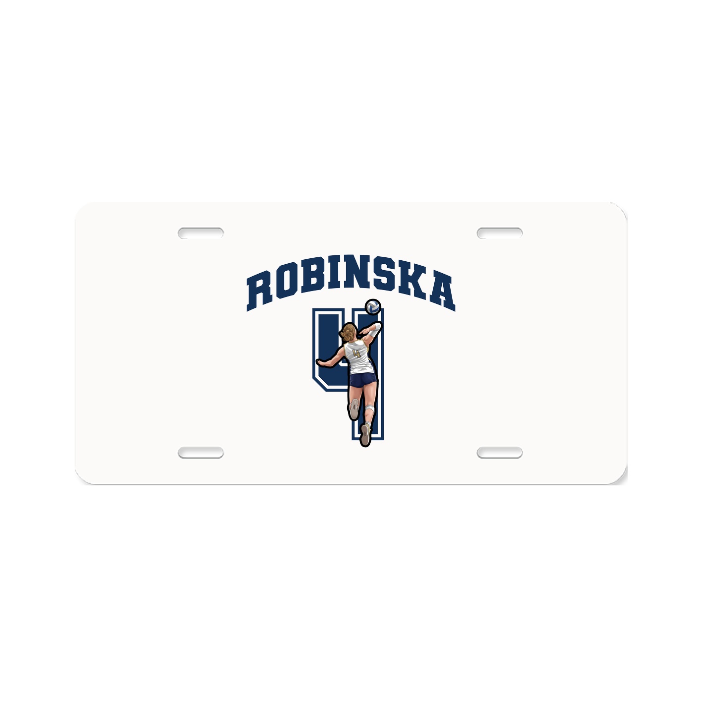License Plate — Number in Classic