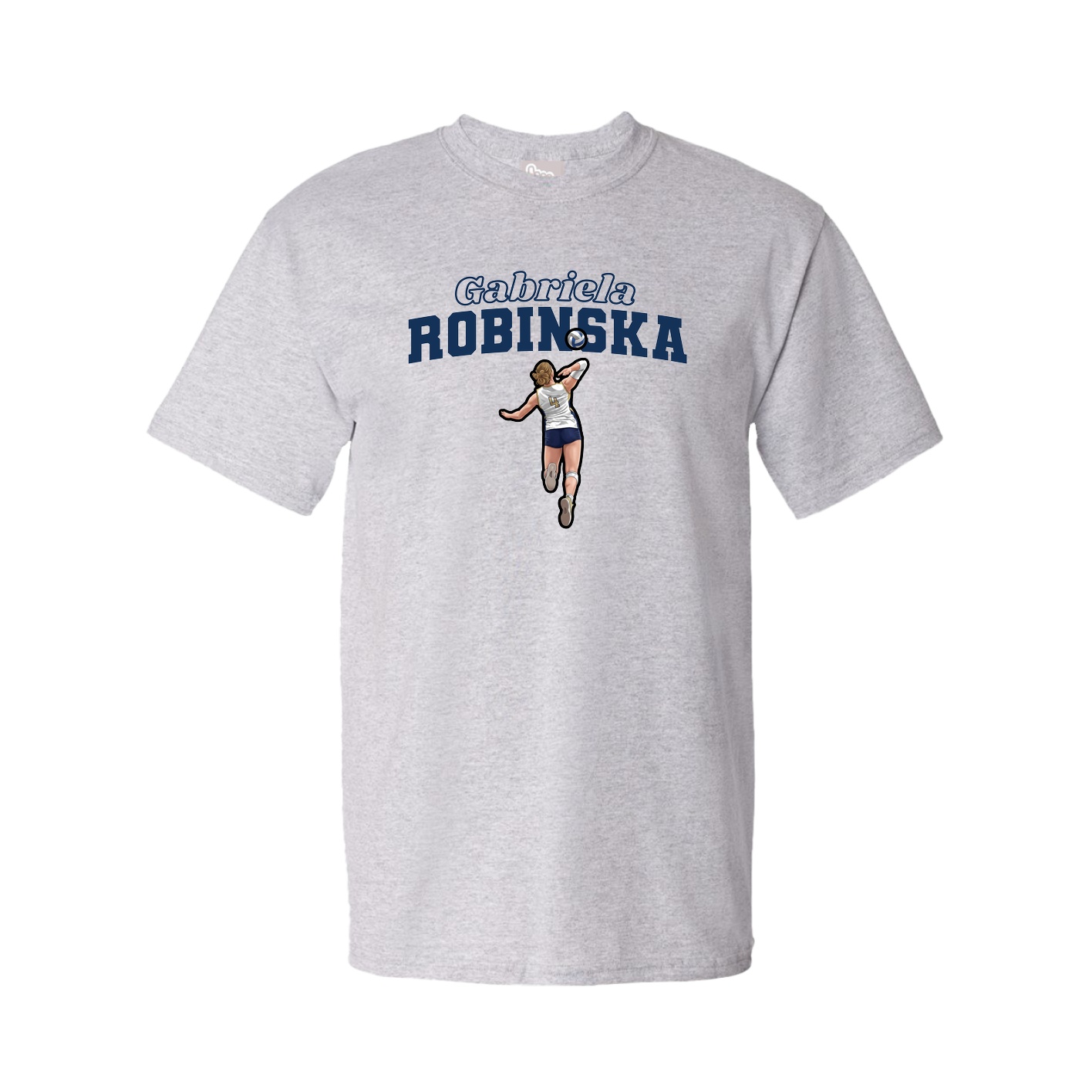 Youth Tee — Name Arch in Grey