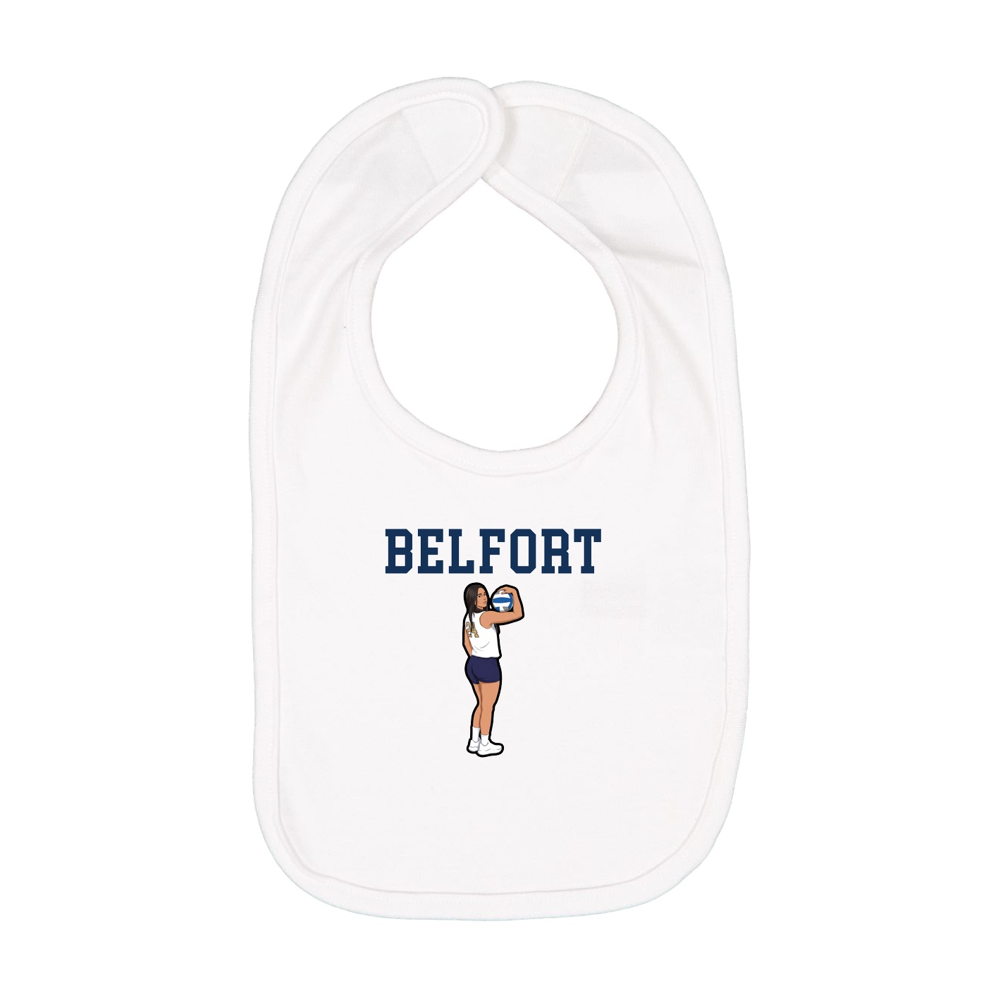Infant Bib — Shirsey in White