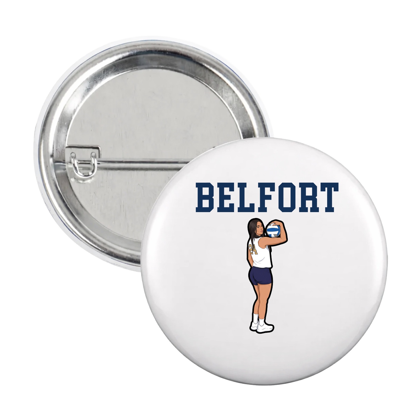 Game Day Button — Shirsey in White