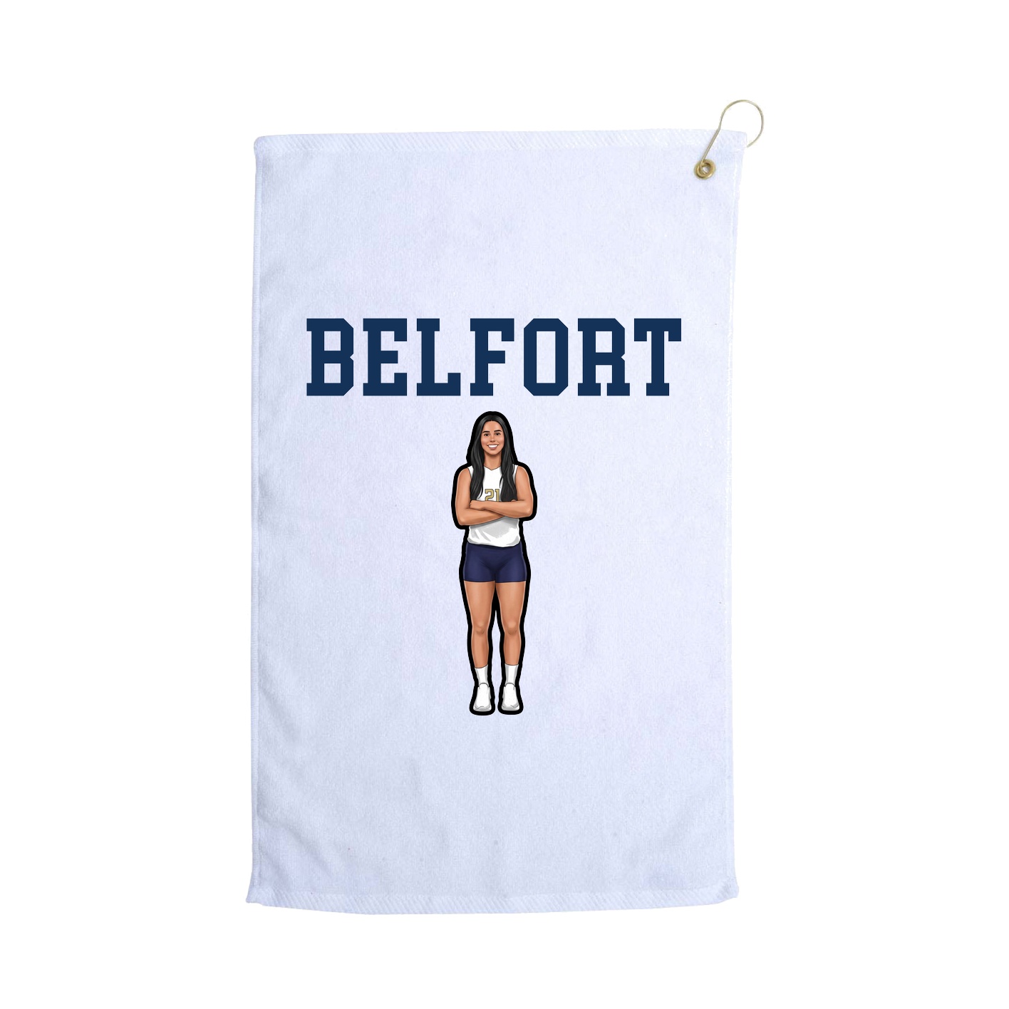 Golf Towel — Shirsey in White