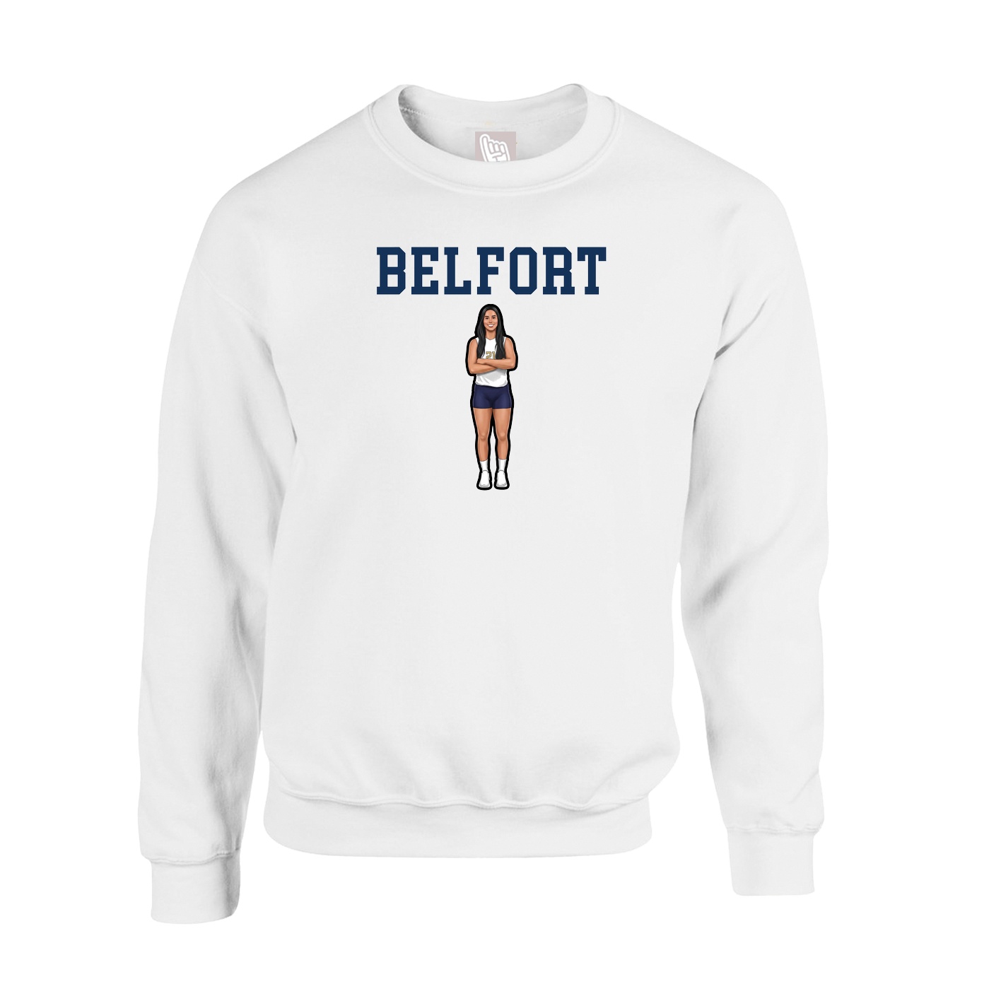 Fleece Crew — Shirsey in White
