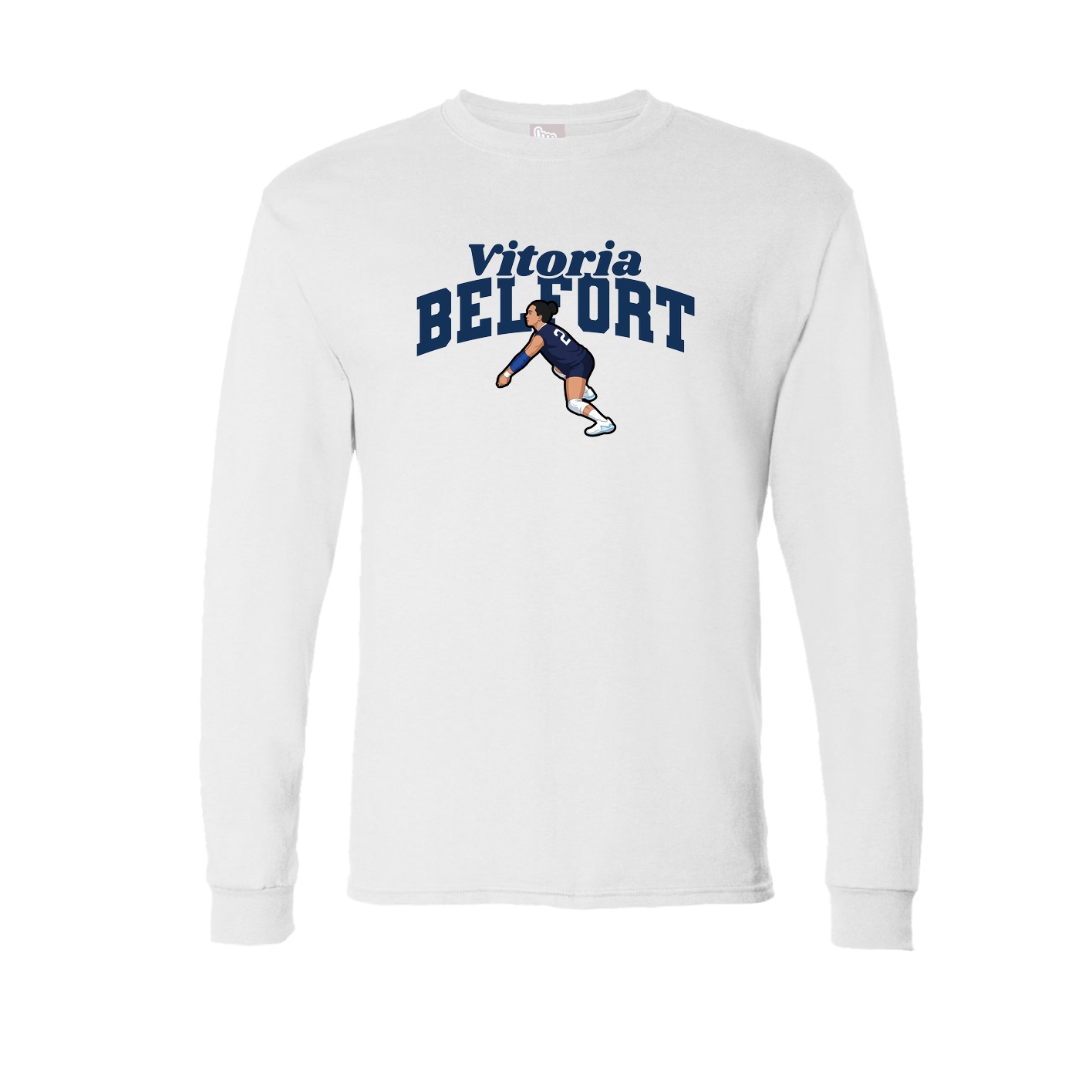 Long Sleeve Tee — Signature Arch in White