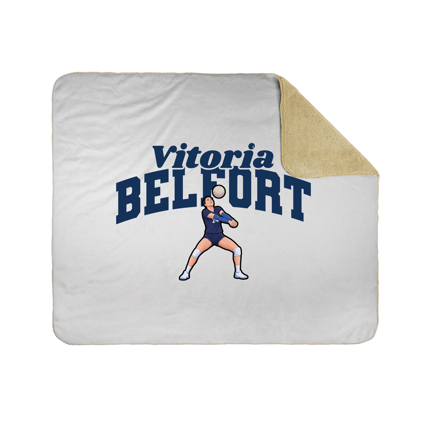 Throw Blanket — Signature Arch in White