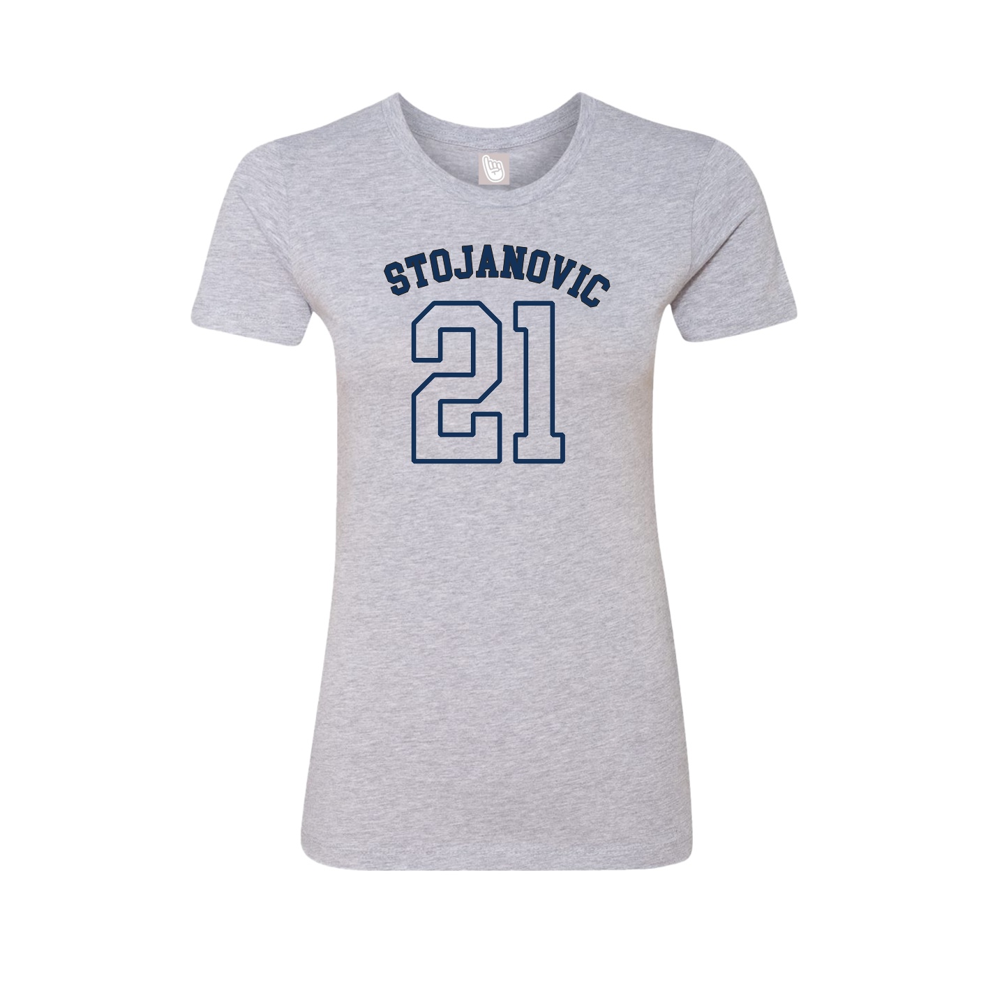 Fitted Women's Tee — Shirsey Arch in Grey