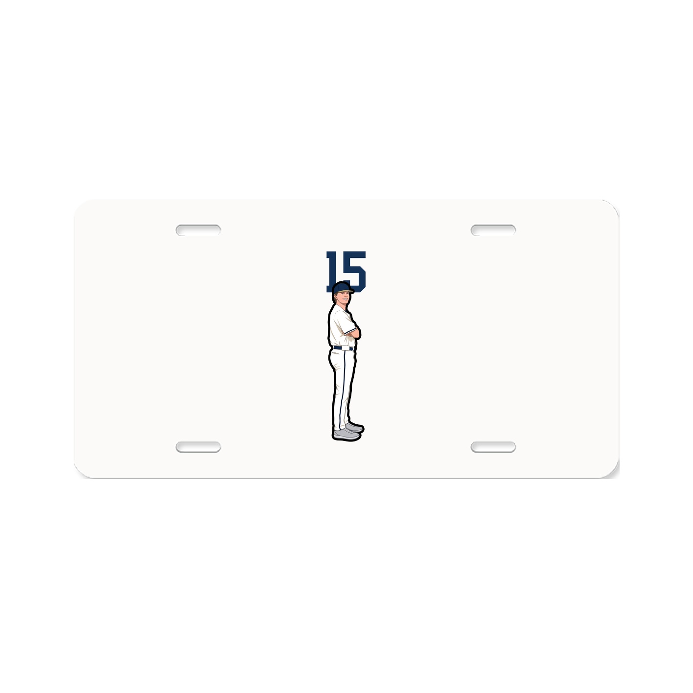 License Plate — Number Top in Classic