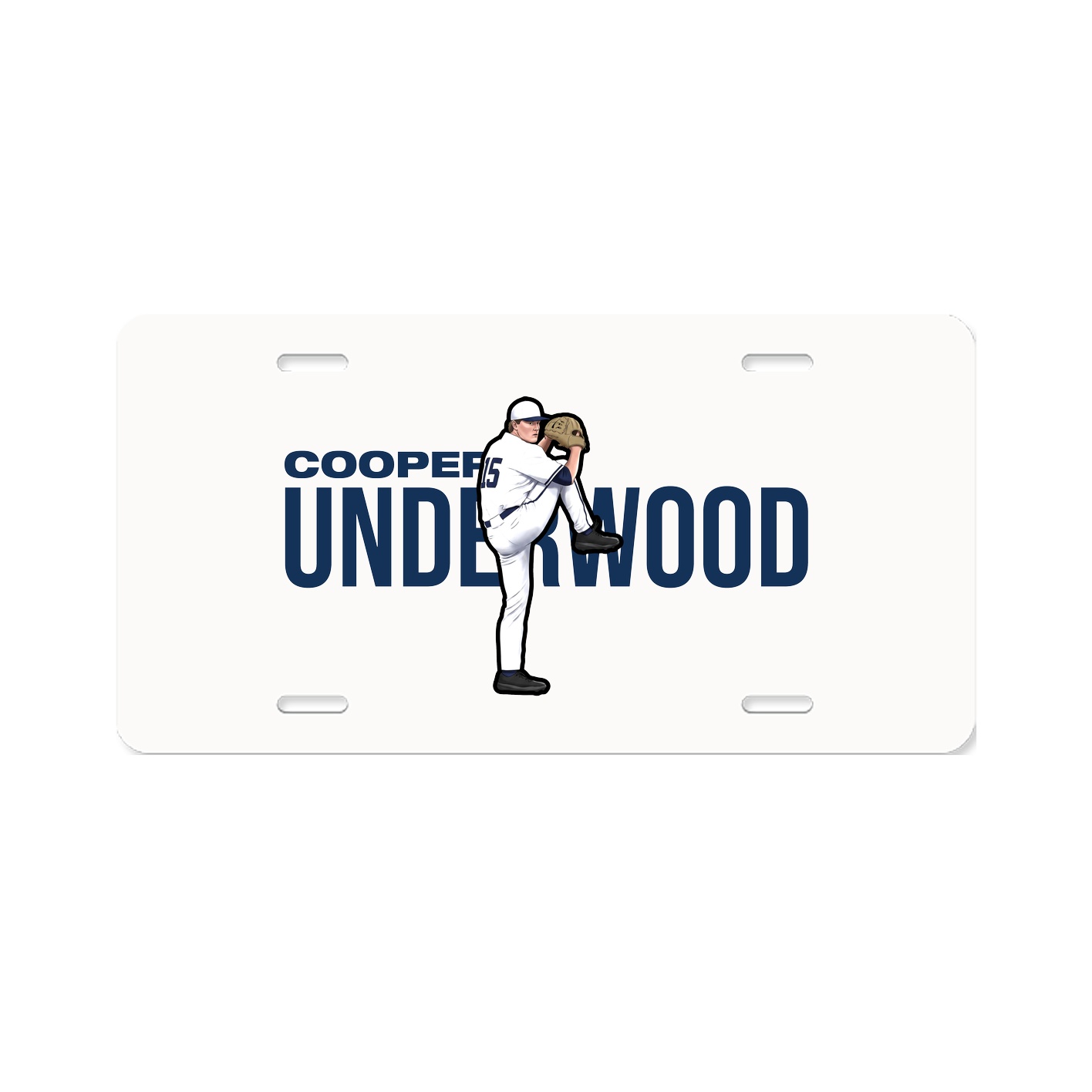 License Plate — Player Name in Classic