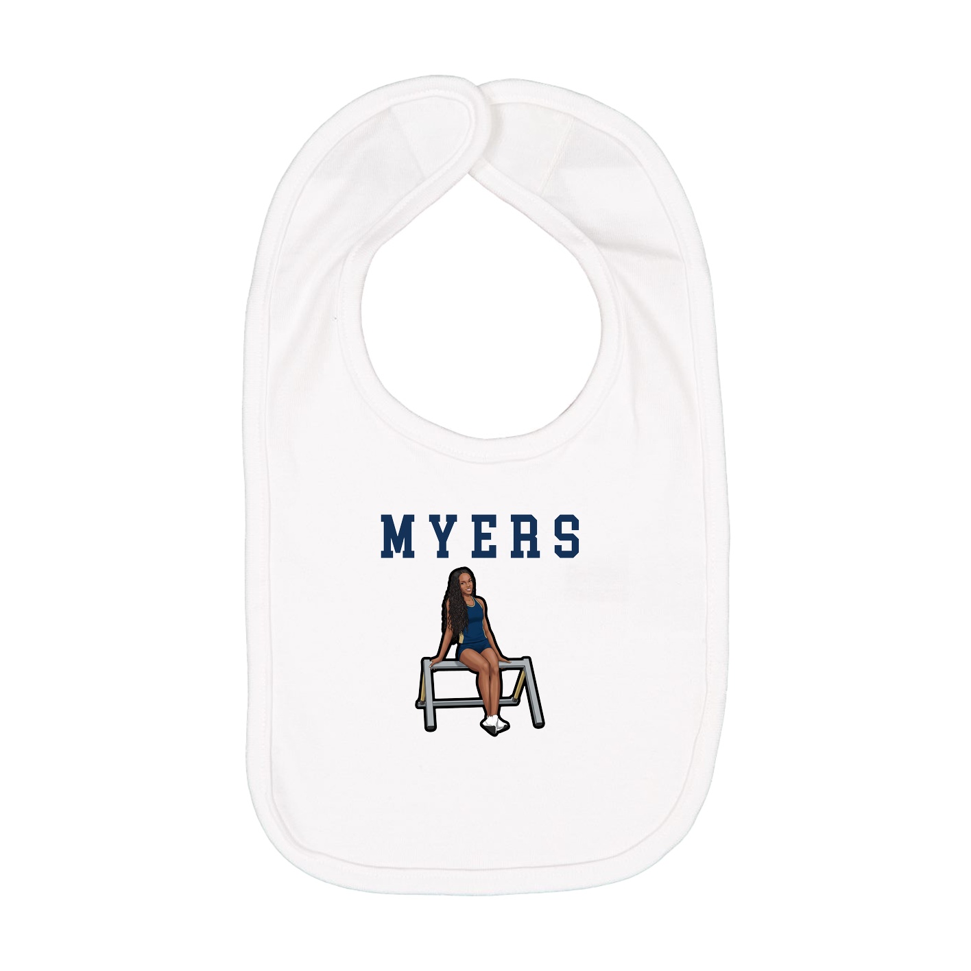 Infant Bib — Shirsey in White