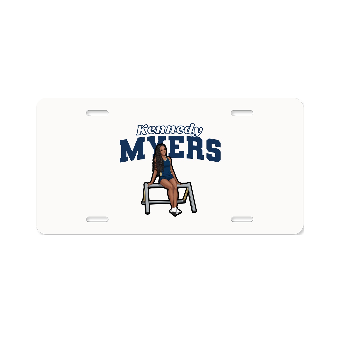License Plate — Name Arch in Classic