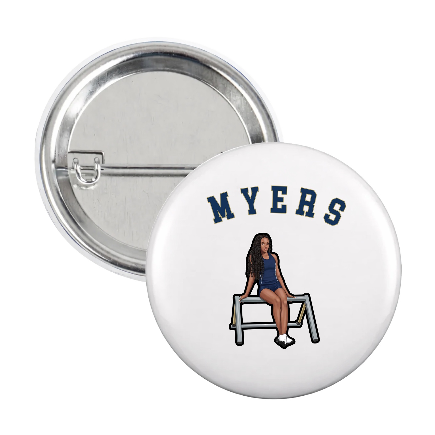 Game Day Button — Shirsey Arch in White