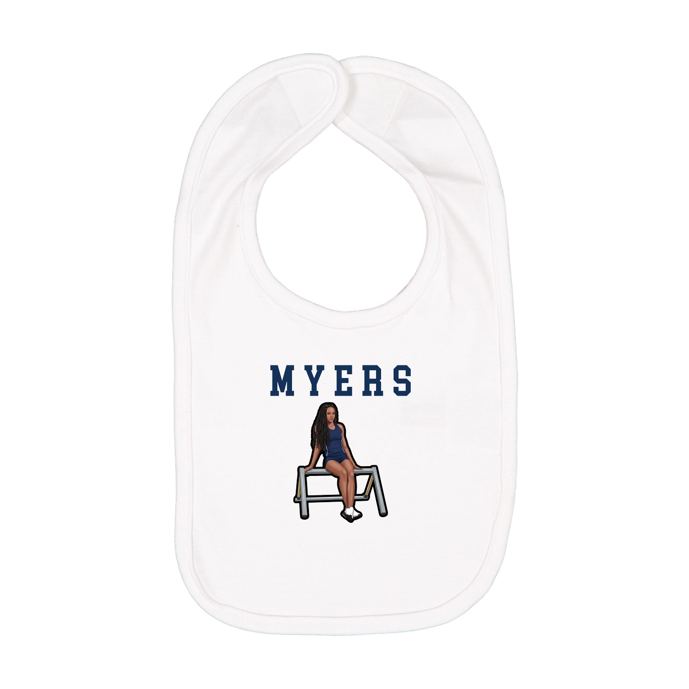 Infant Bib — Shirsey in White