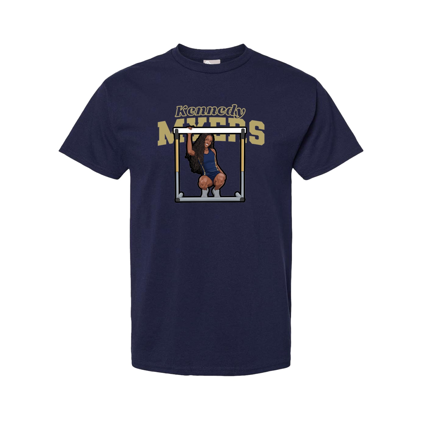 Youth Tee — Name Arch in Navy