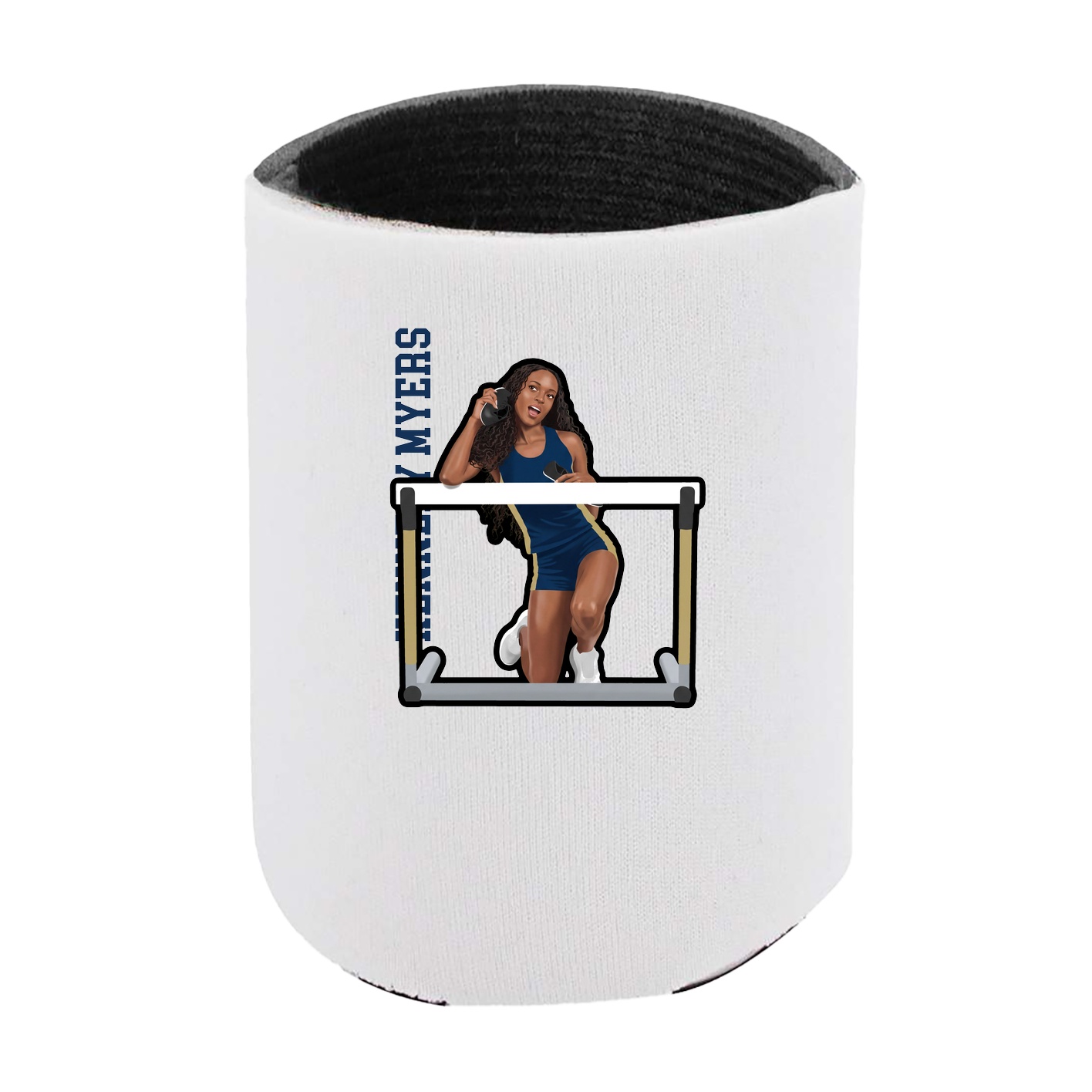 Can Holder — Name Vertical in White